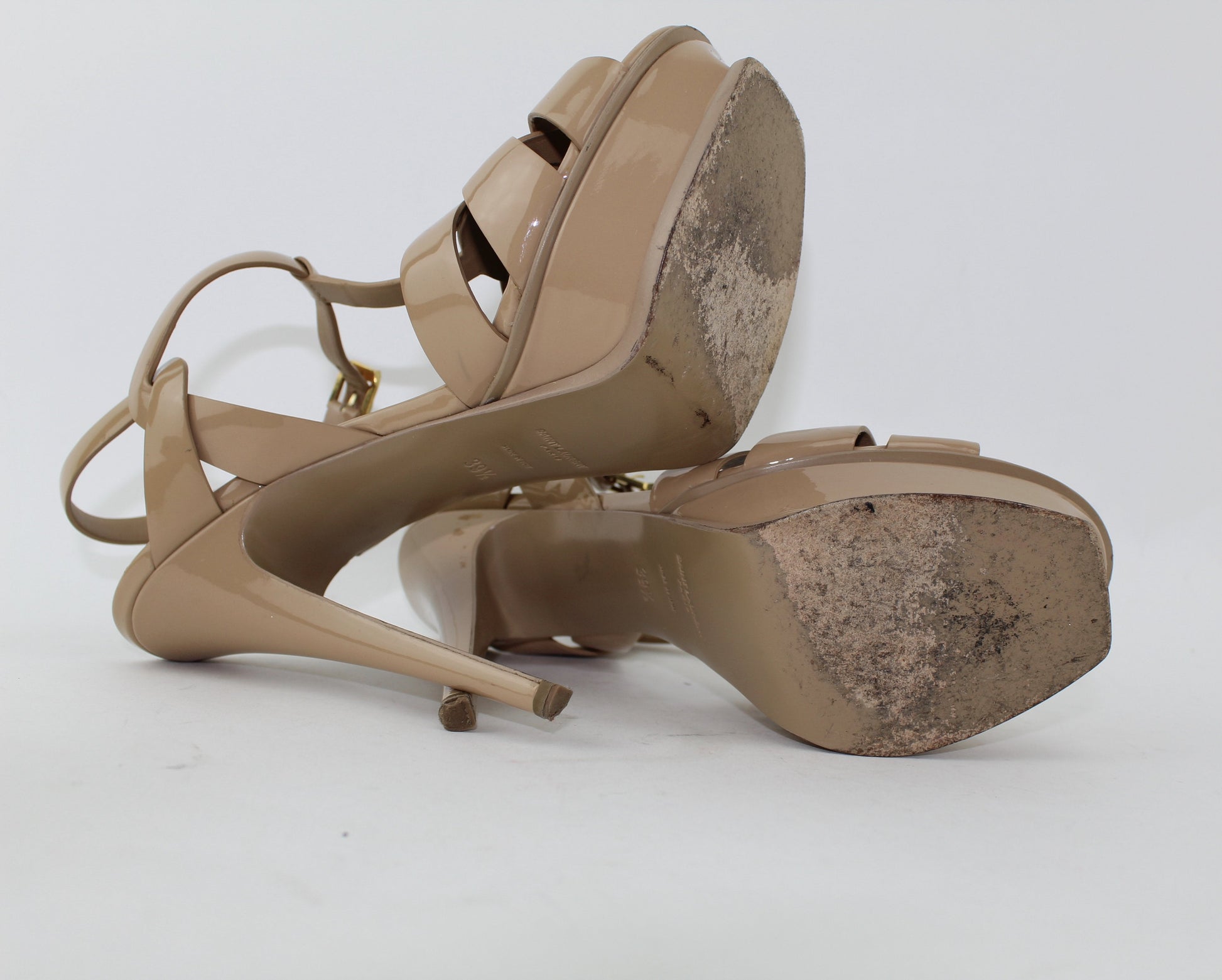 SAINT LAURENT TRIBUTE SANDALS SIZE 39.5