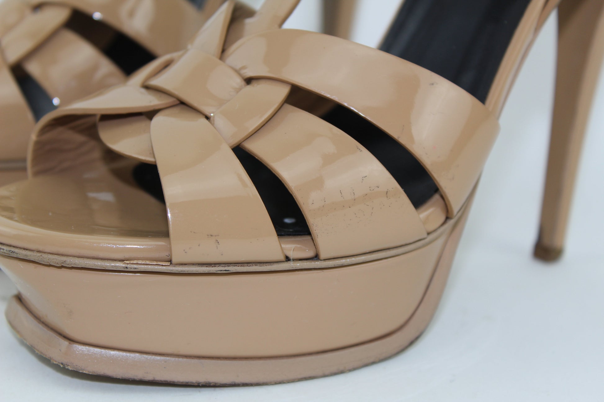 SAINT LAURENT TRIBUTE SANDALS SIZE 39.5