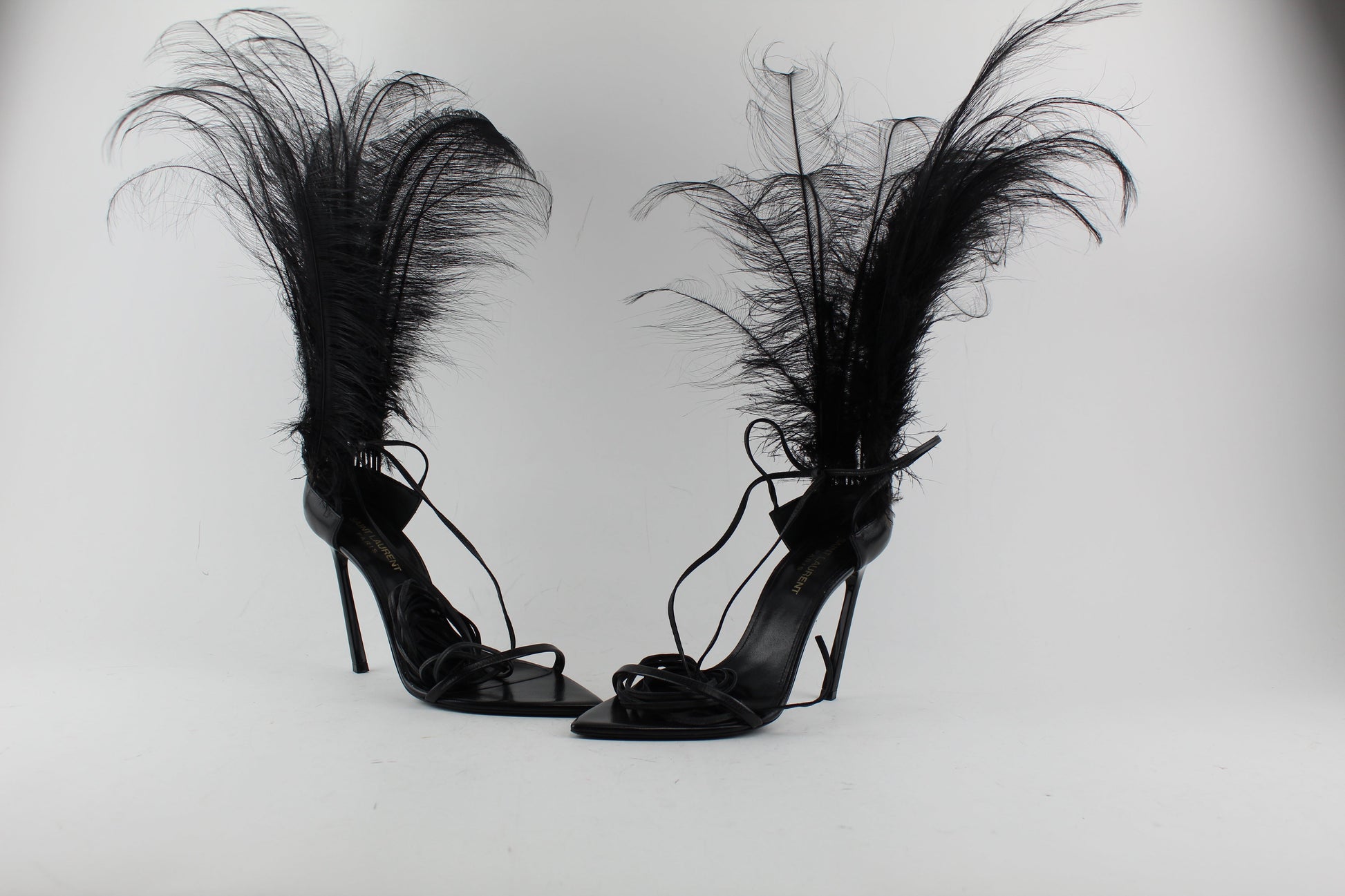 SAINT LAURENT IRIS 105 SANDALS SIZE 38