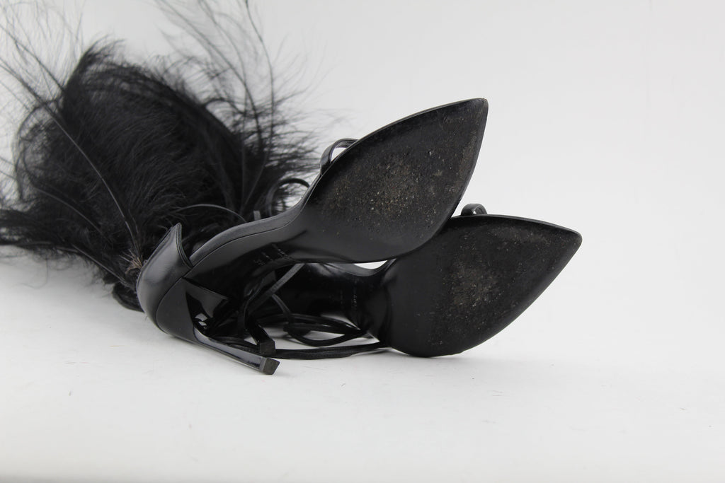 SAINT LAURENT IRIS 105 SANDALS SIZE 38