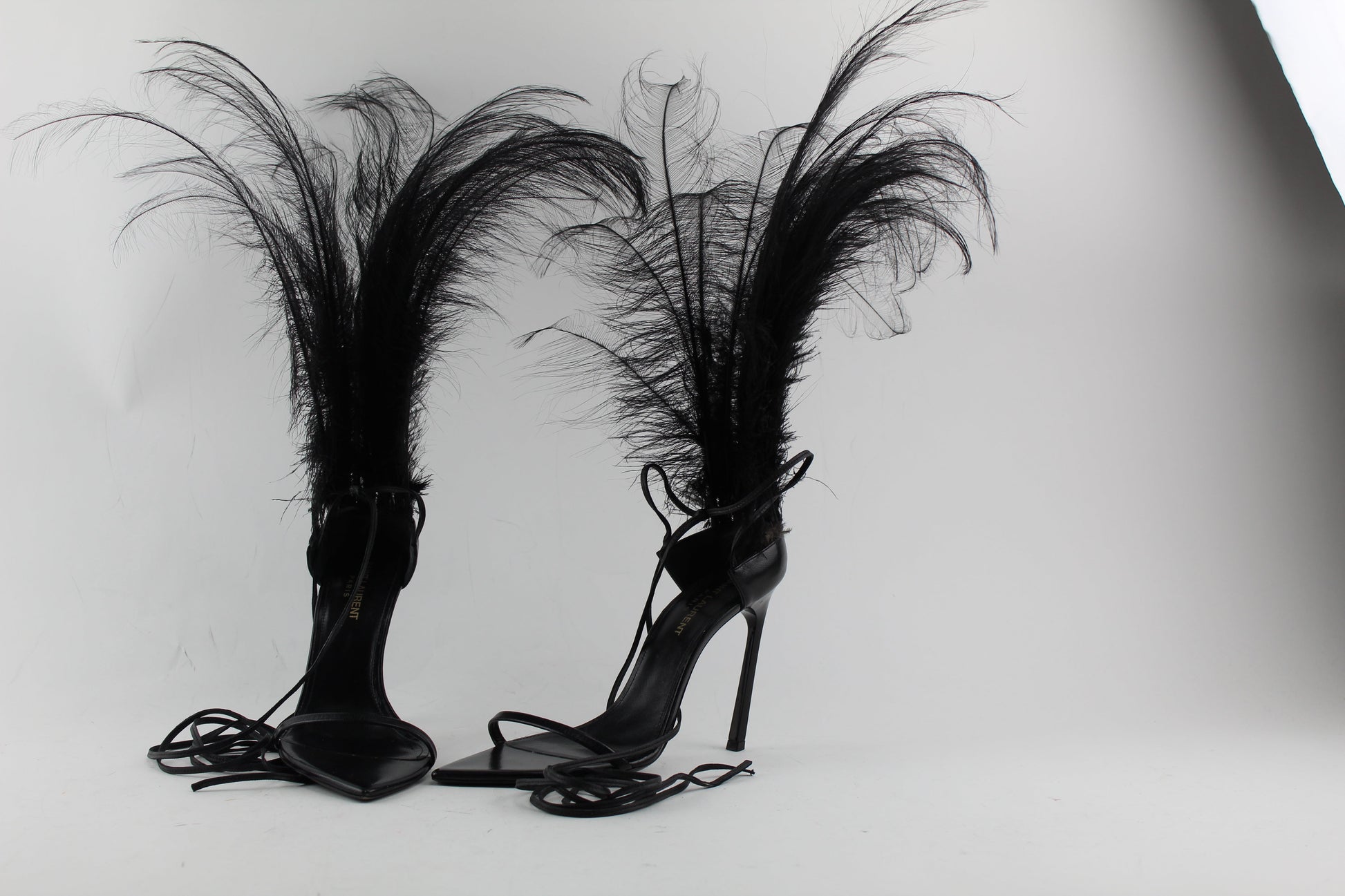 SAINT LAURENT IRIS 105 SANDALS SIZE 38