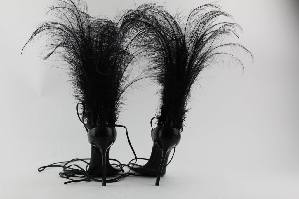 SAINT LAURENT IRIS 105 SANDALS SIZE 38