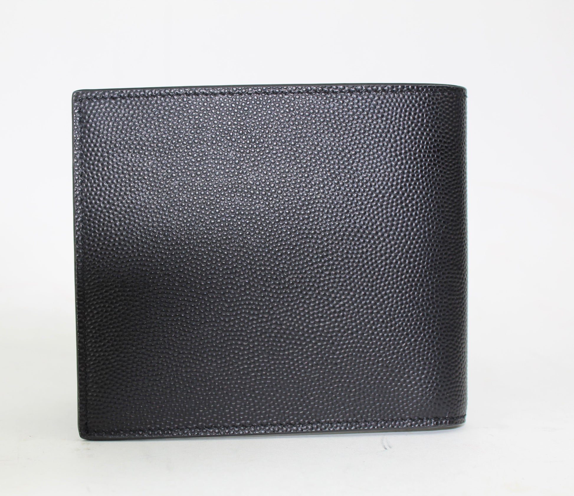 SAINT LAURENT MEN'S YSL MONOGRAM LEATHER WALLET