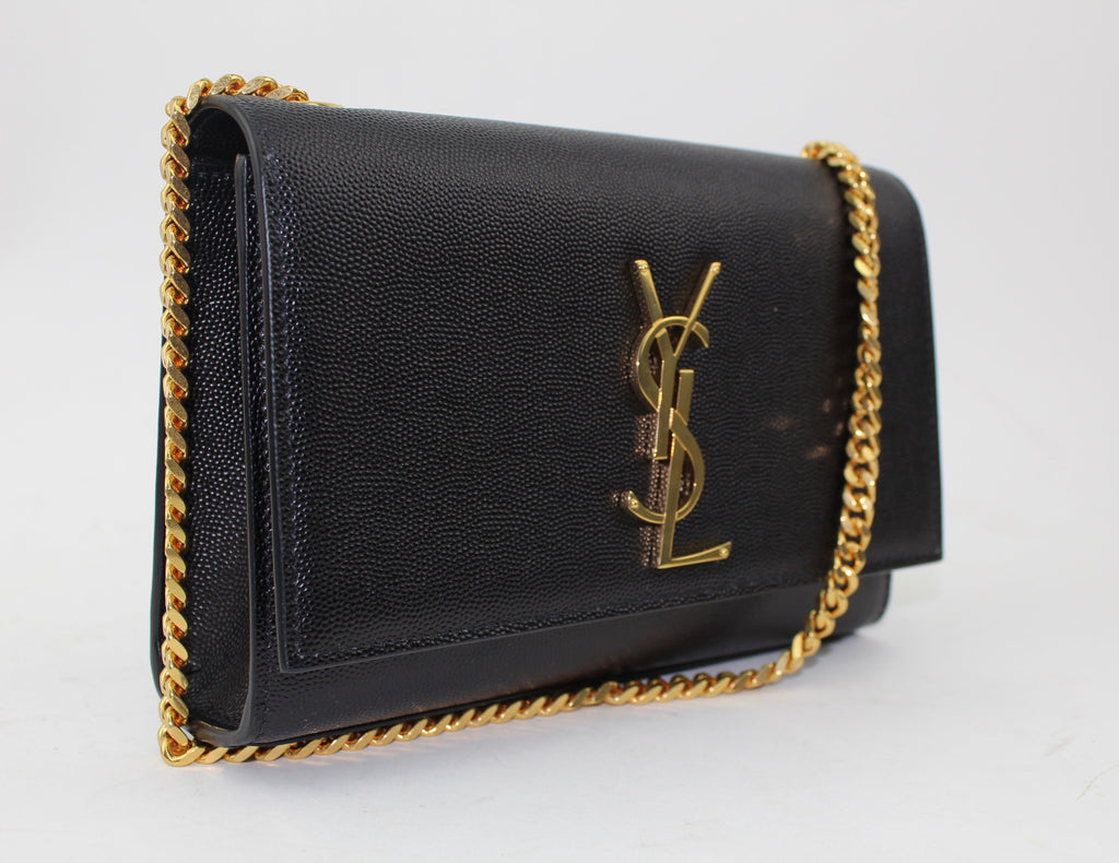 SAINT LAURENT SMALL KATE LEATHER CHAIN BAG
