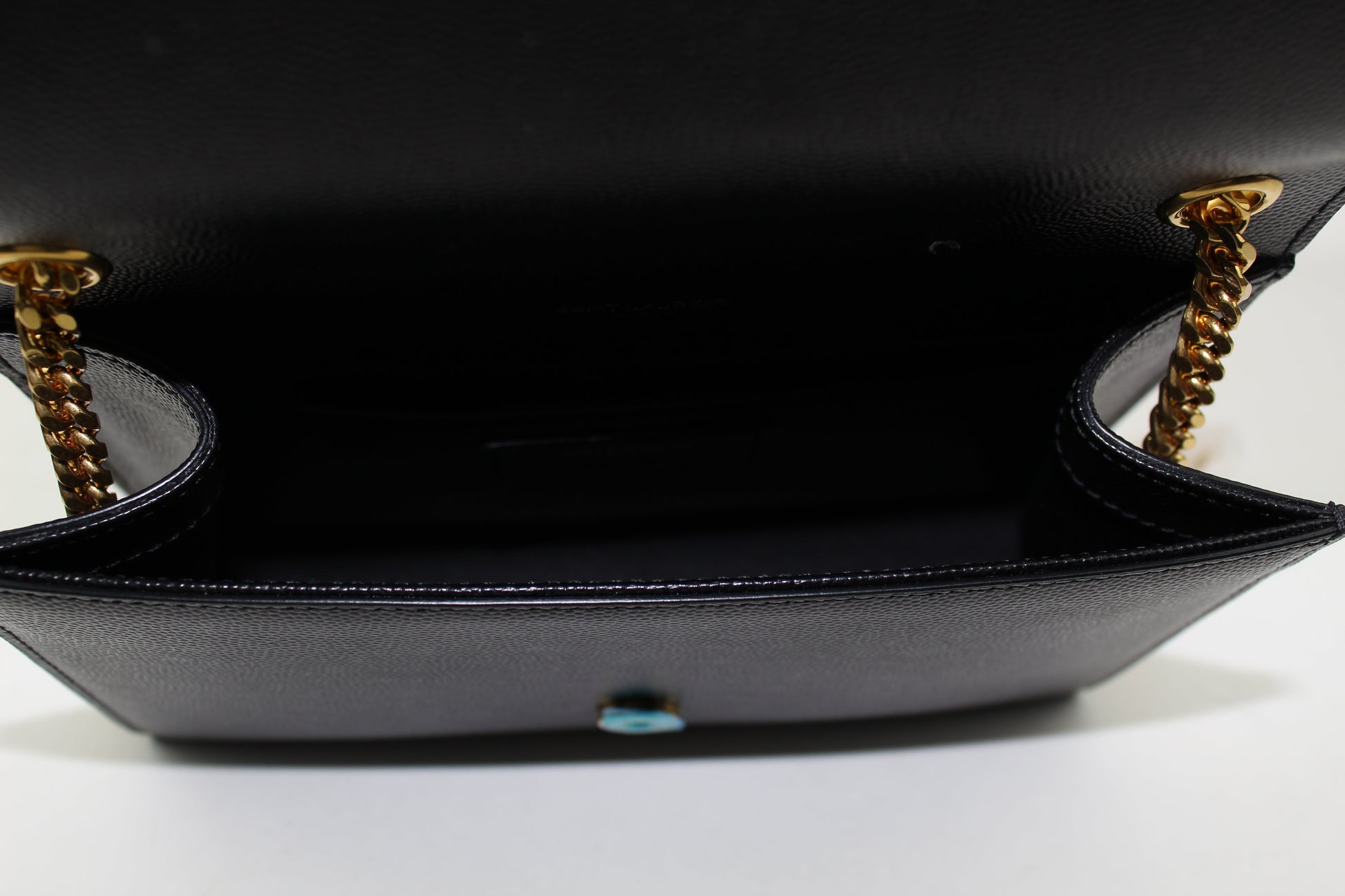 SAINT LAURENT SMALL KATE LEATHER CHAIN BAG