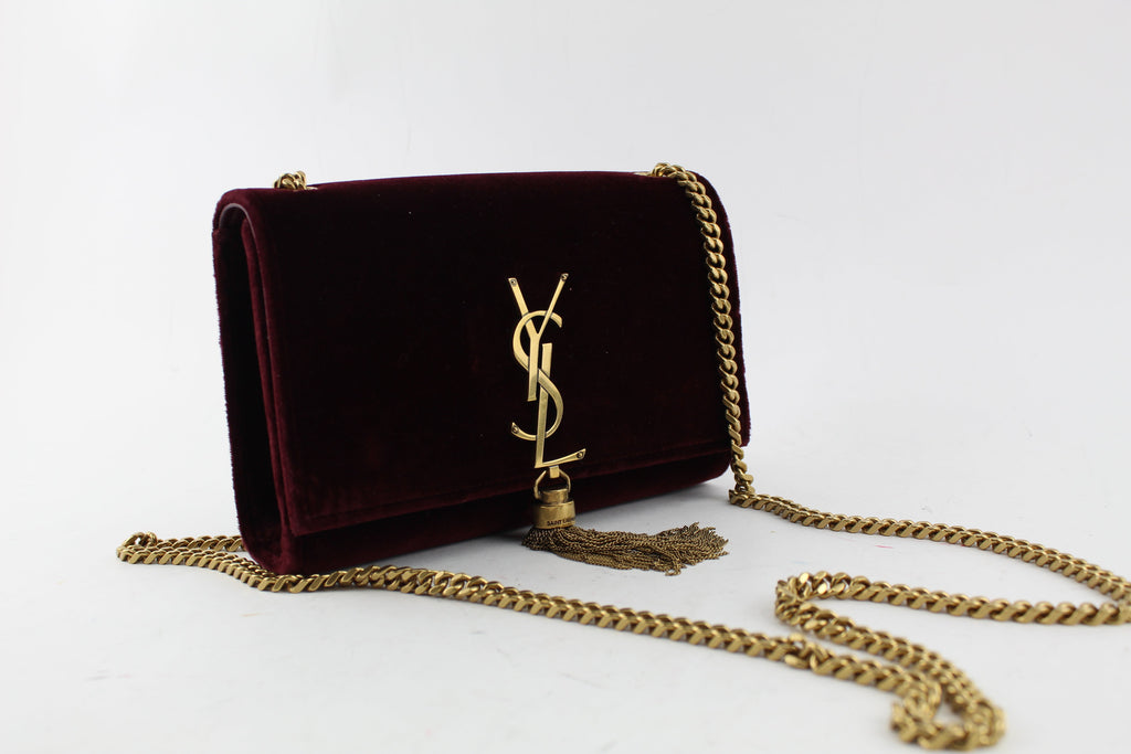 SAINT LAURENT KATE TASSEL LOGO BAG