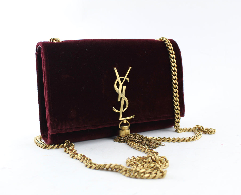 SAINT LAURENT KATE TASSEL LOGO BAG