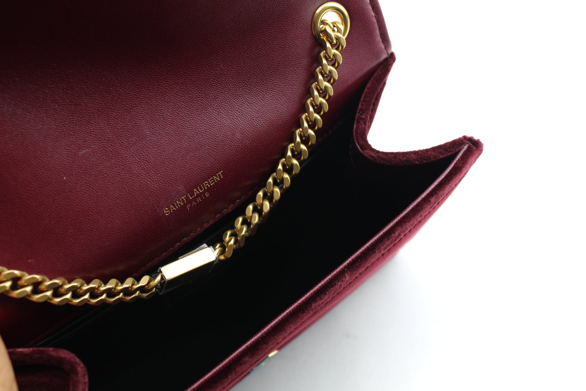 SAINT LAURENT KATE TASSEL LOGO BAG