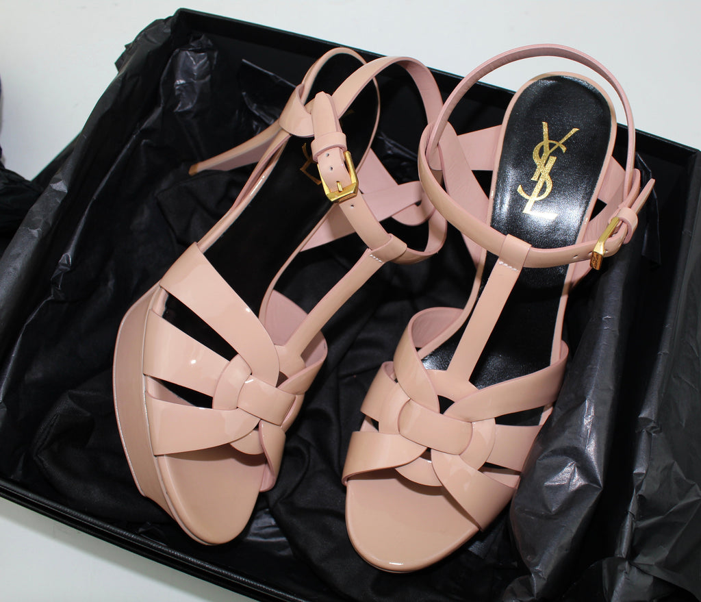 SAINT LAURENT TRIBUTE SANDALS SIZE 40