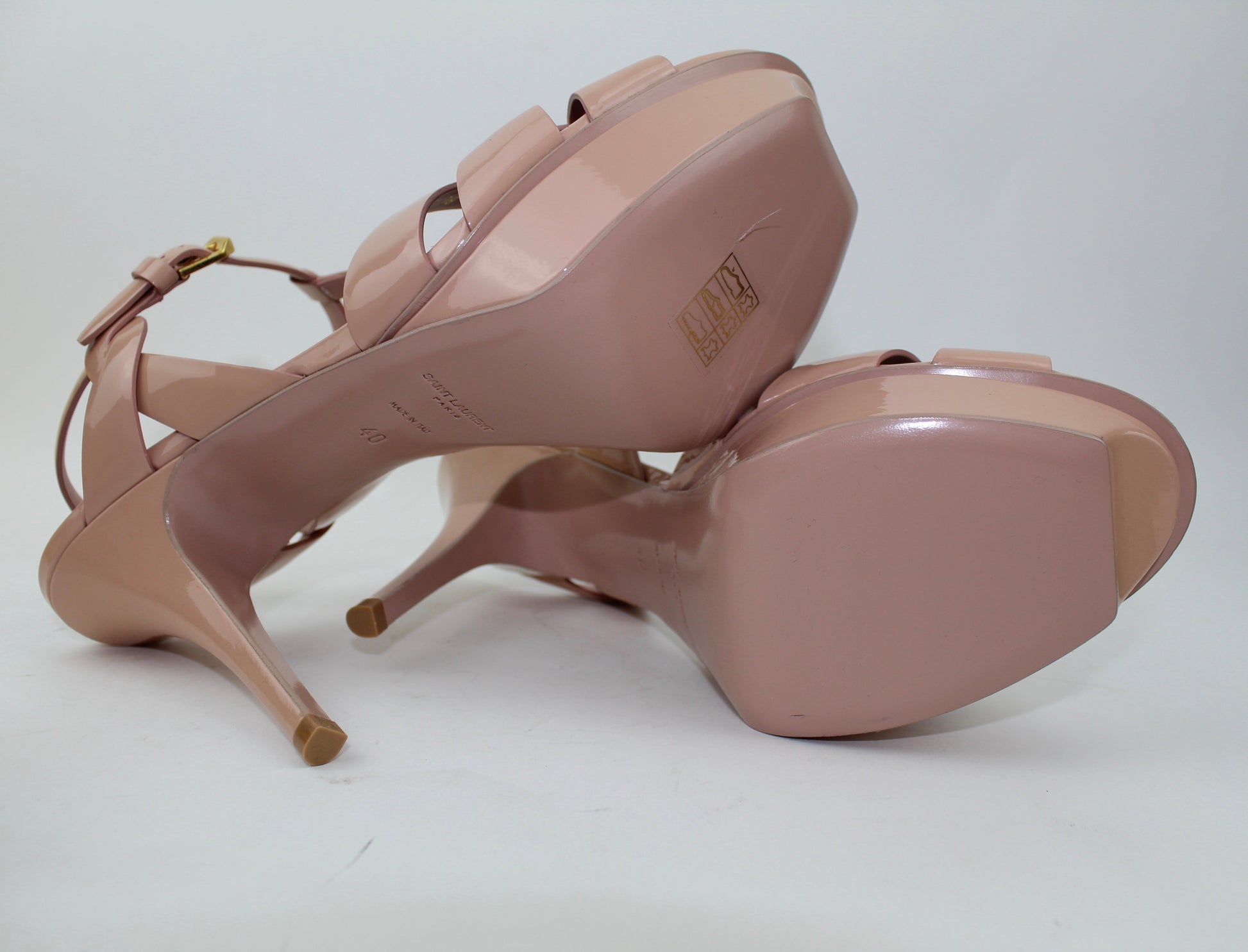 SAINT LAURENT TRIBUTE SANDALS SIZE 40