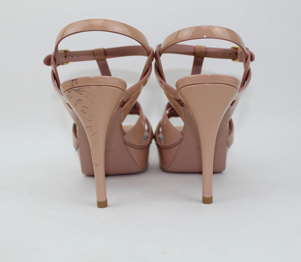 SAINT LAURENT TRIBUTE SANDALS SIZE 40