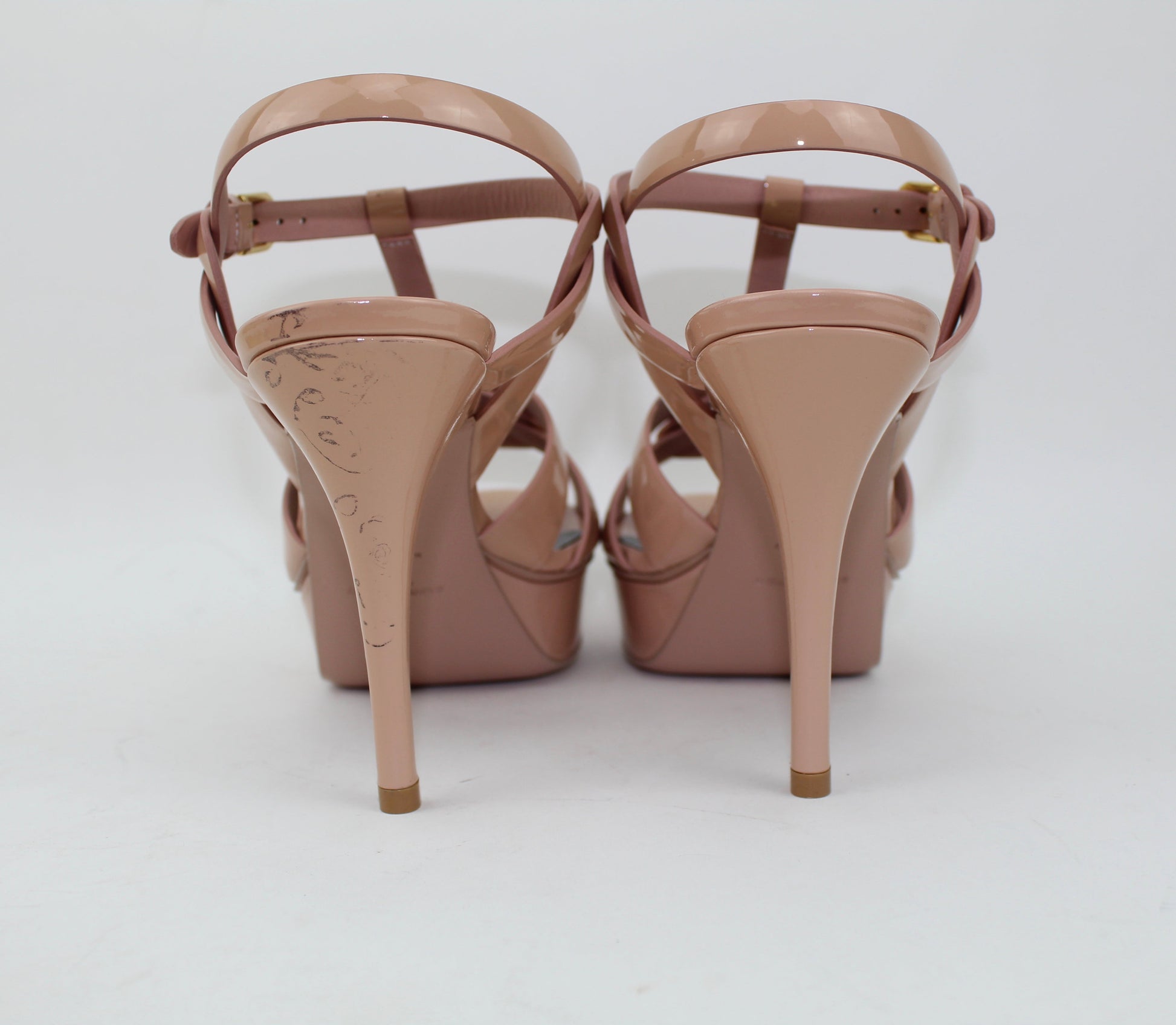 SAINT LAURENT TRIBUTE SANDALS SIZE 40