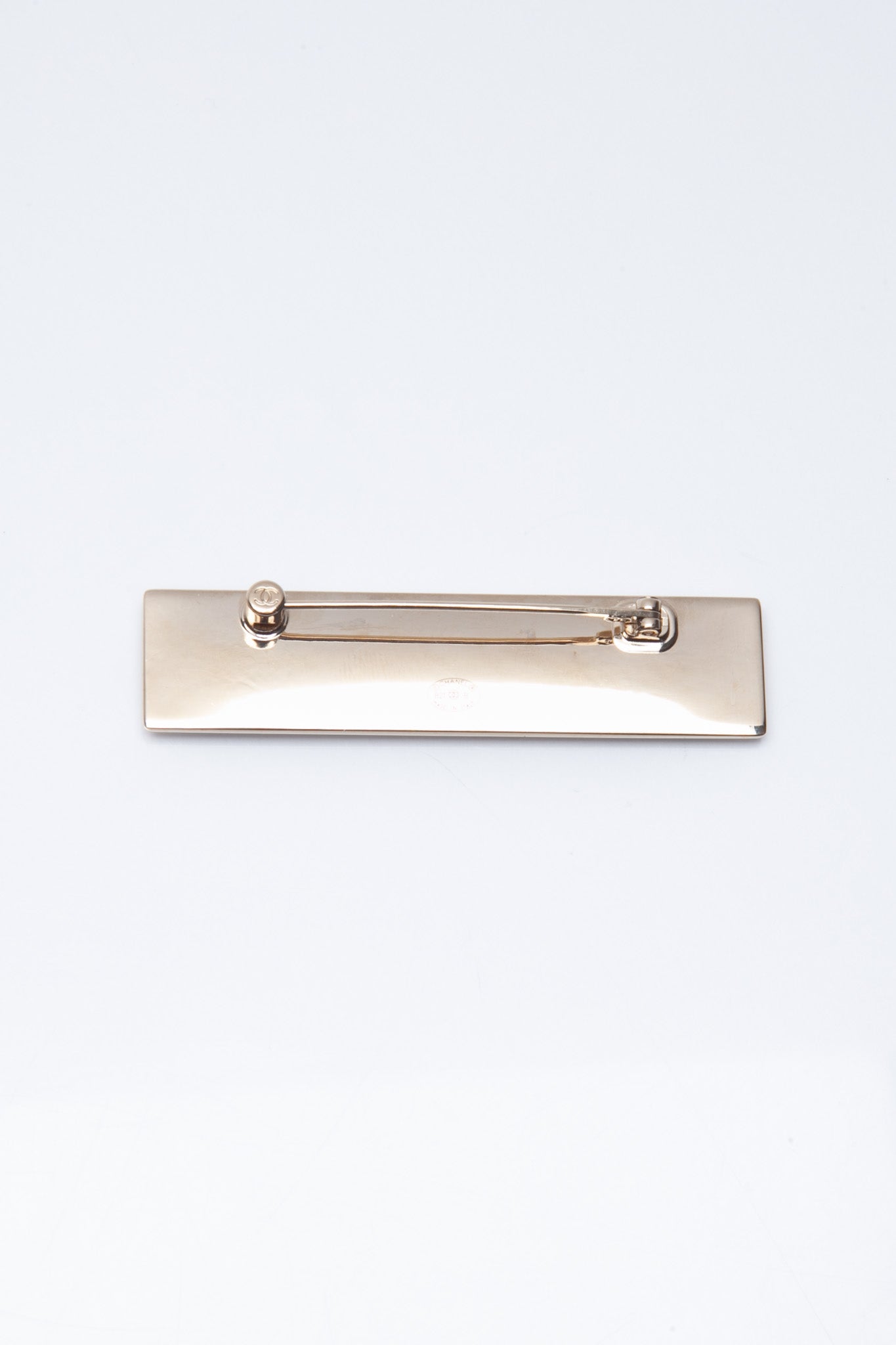 CHANEL Nameplate Bar Brooch