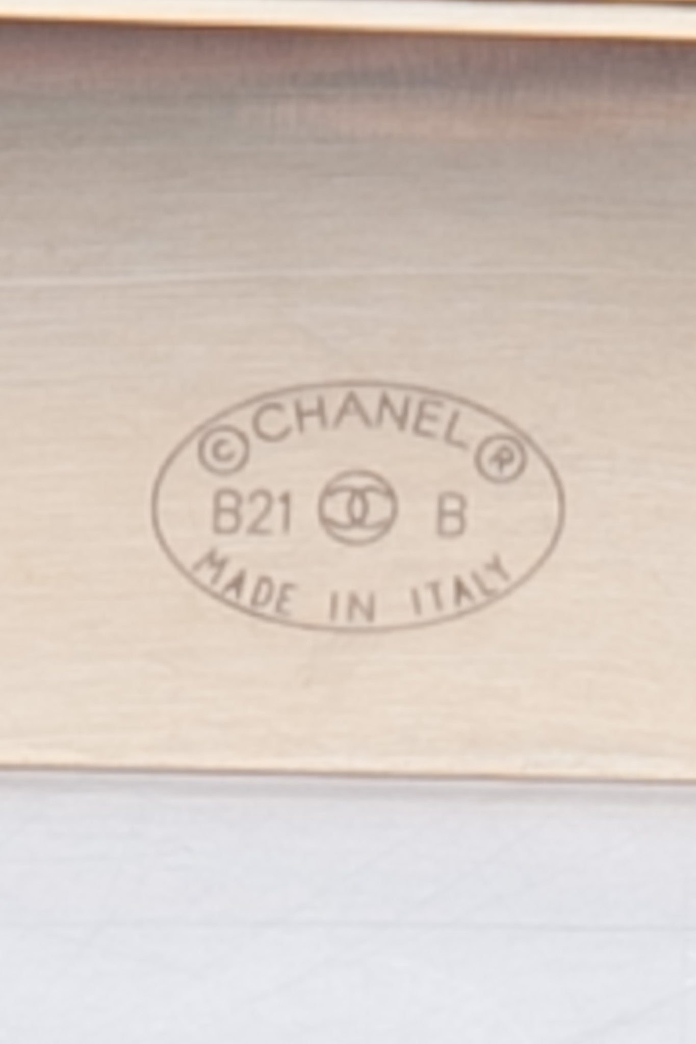 CHANEL Nameplate Bar Brooch