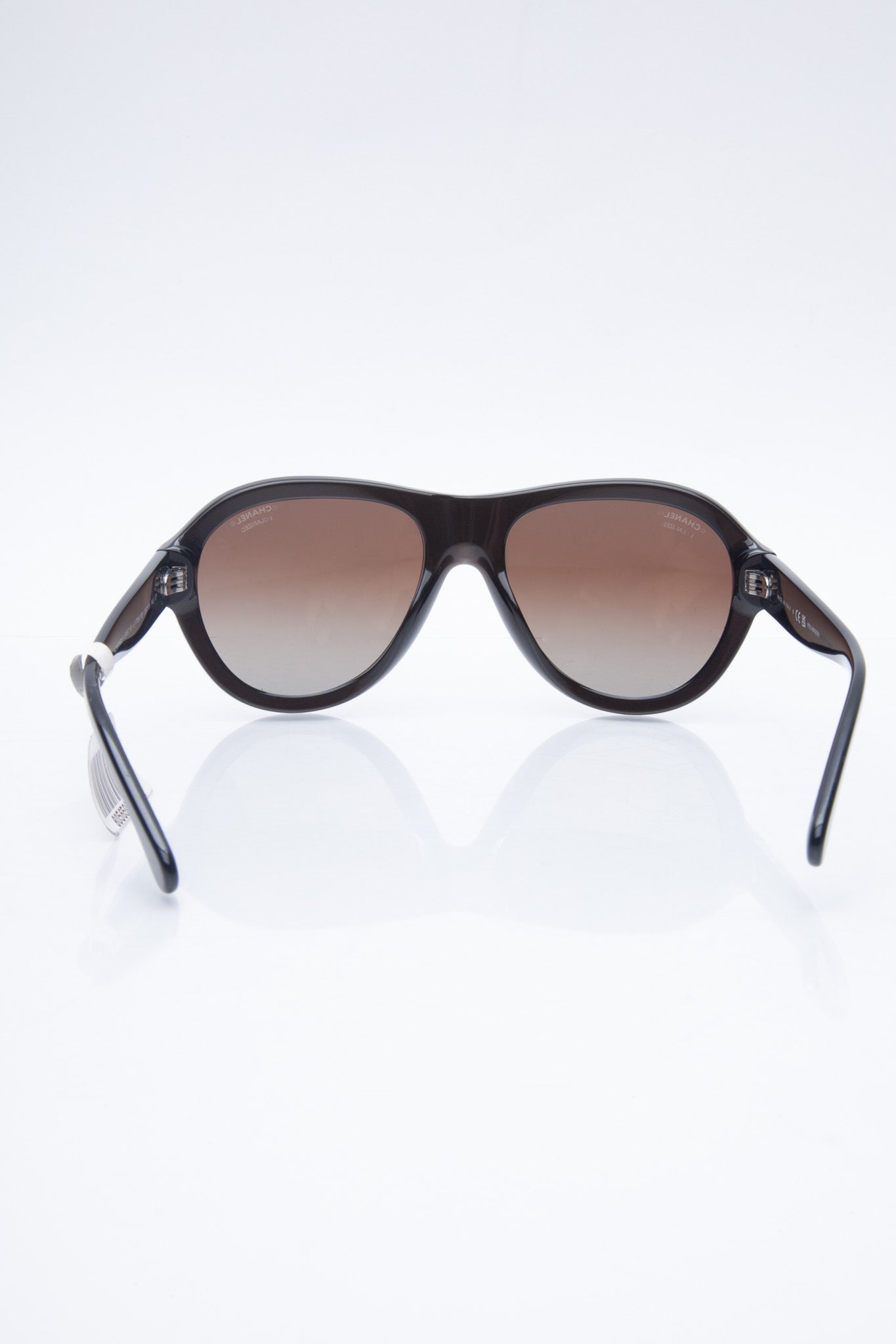 CHANEL Sunglasses Brown Shine