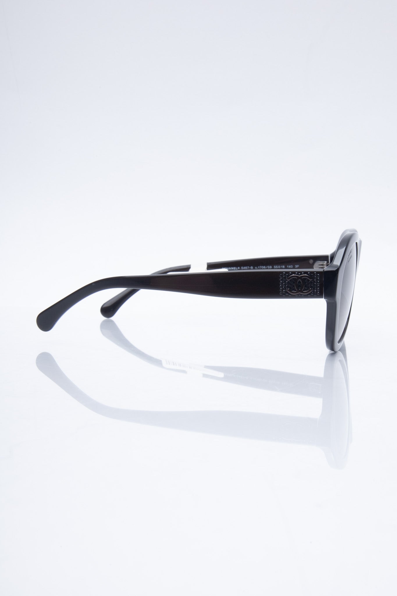 CHANEL Sunglasses Brown Shine