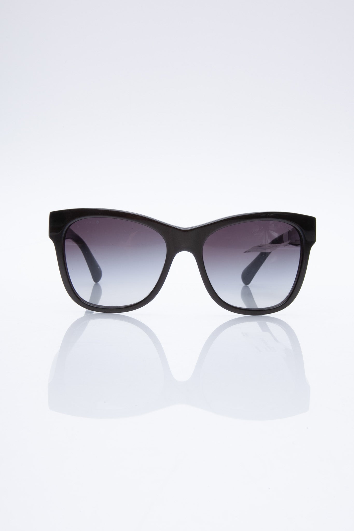 CHANEL Brown Shimmer Frame Square Acetate Sunglasses