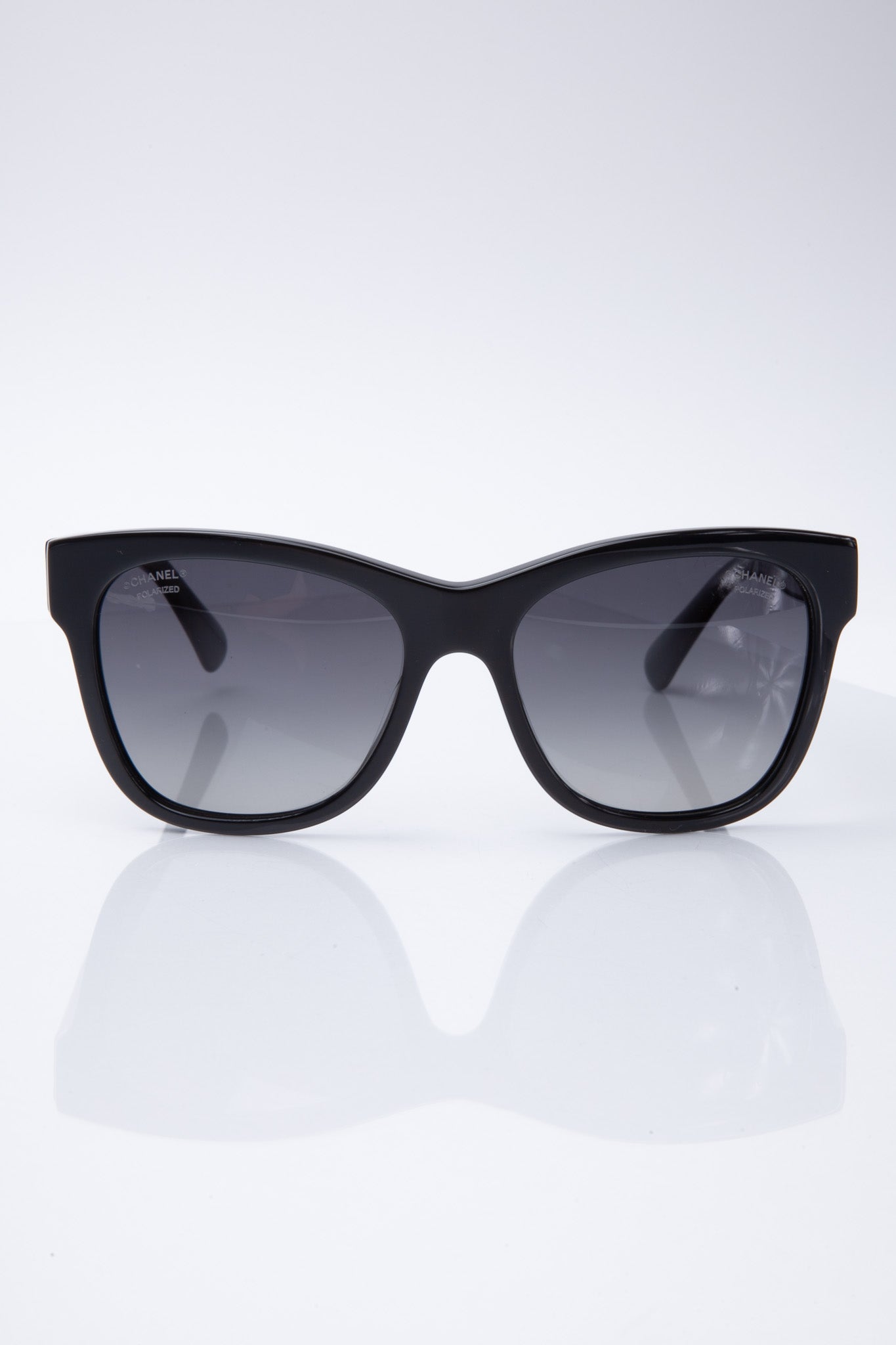CHANEL Polarized Square CC Sunglasses 5380 Black