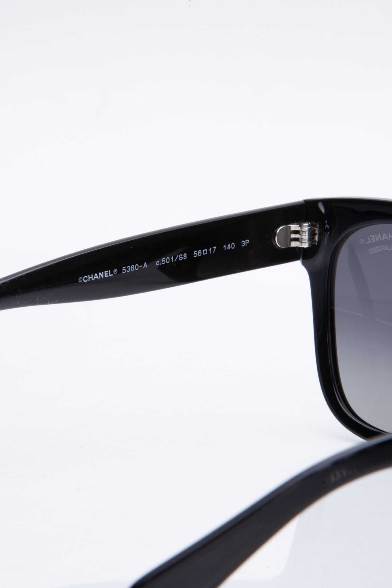 CHANEL Polarized Square CC Sunglasses 5380 Black