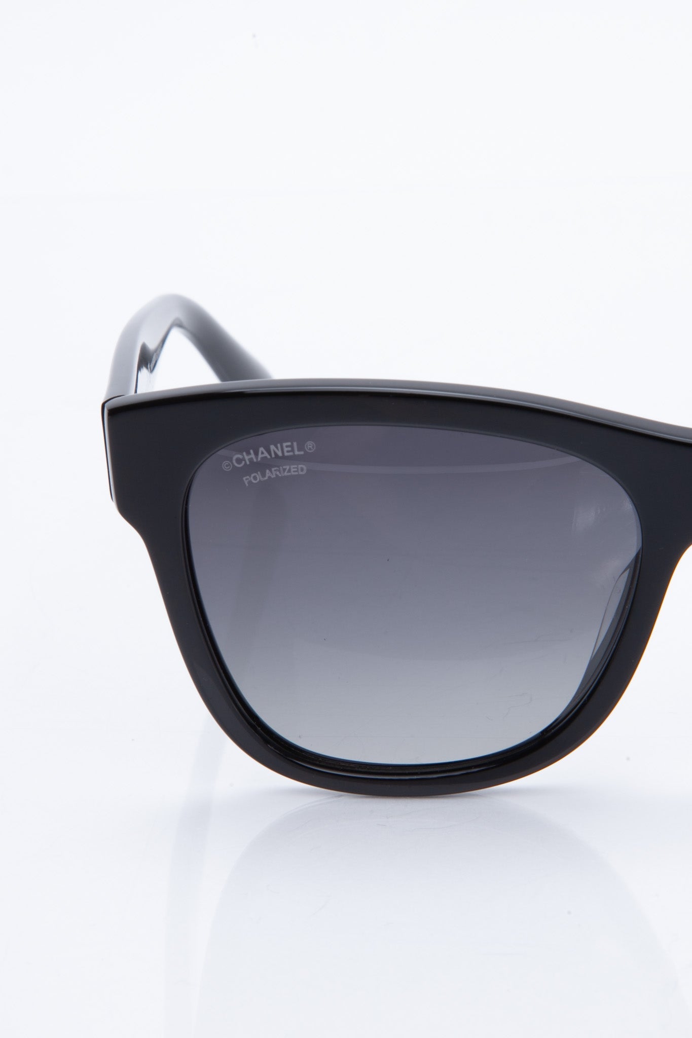 CHANEL Polarized Square CC Sunglasses 5380 Black