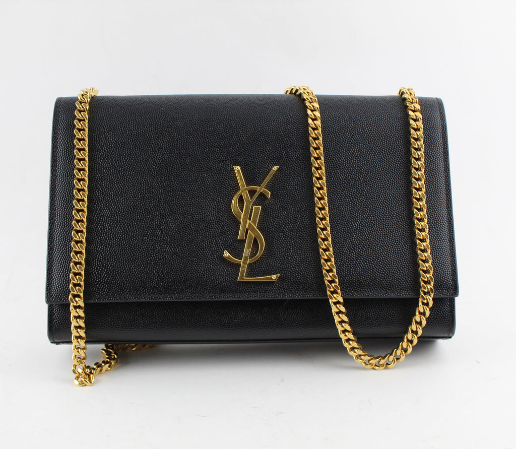 SAINT LAURENT MONOGRAM KATE MEDIUM LEATHER CHAIN BAG