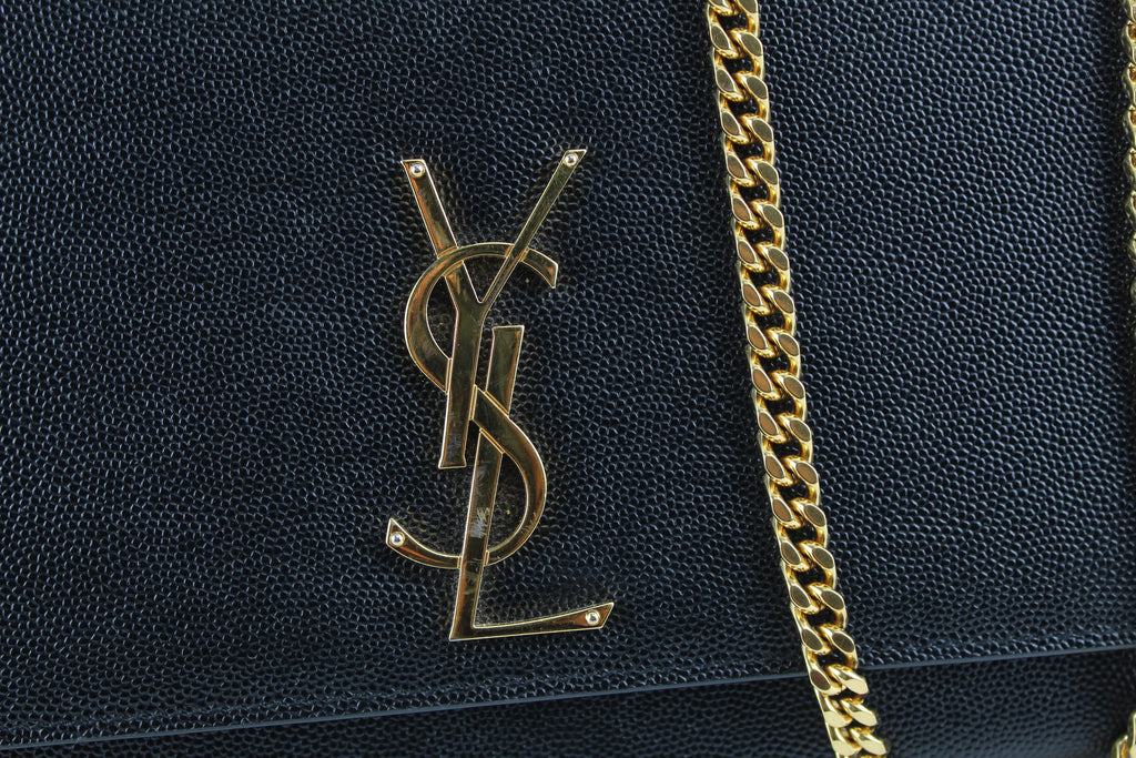 SAINT LAURENT MONOGRAM KATE MEDIUM LEATHER CHAIN BAG