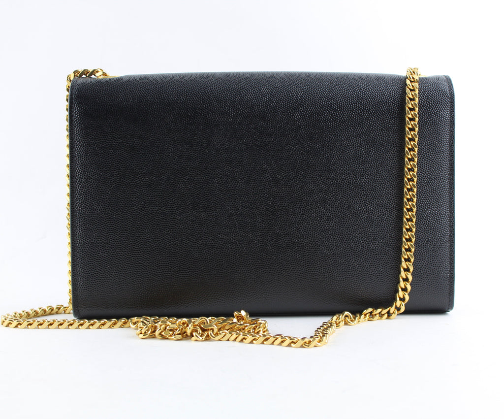 SAINT LAURENT MONOGRAM KATE MEDIUM LEATHER CHAIN BAG