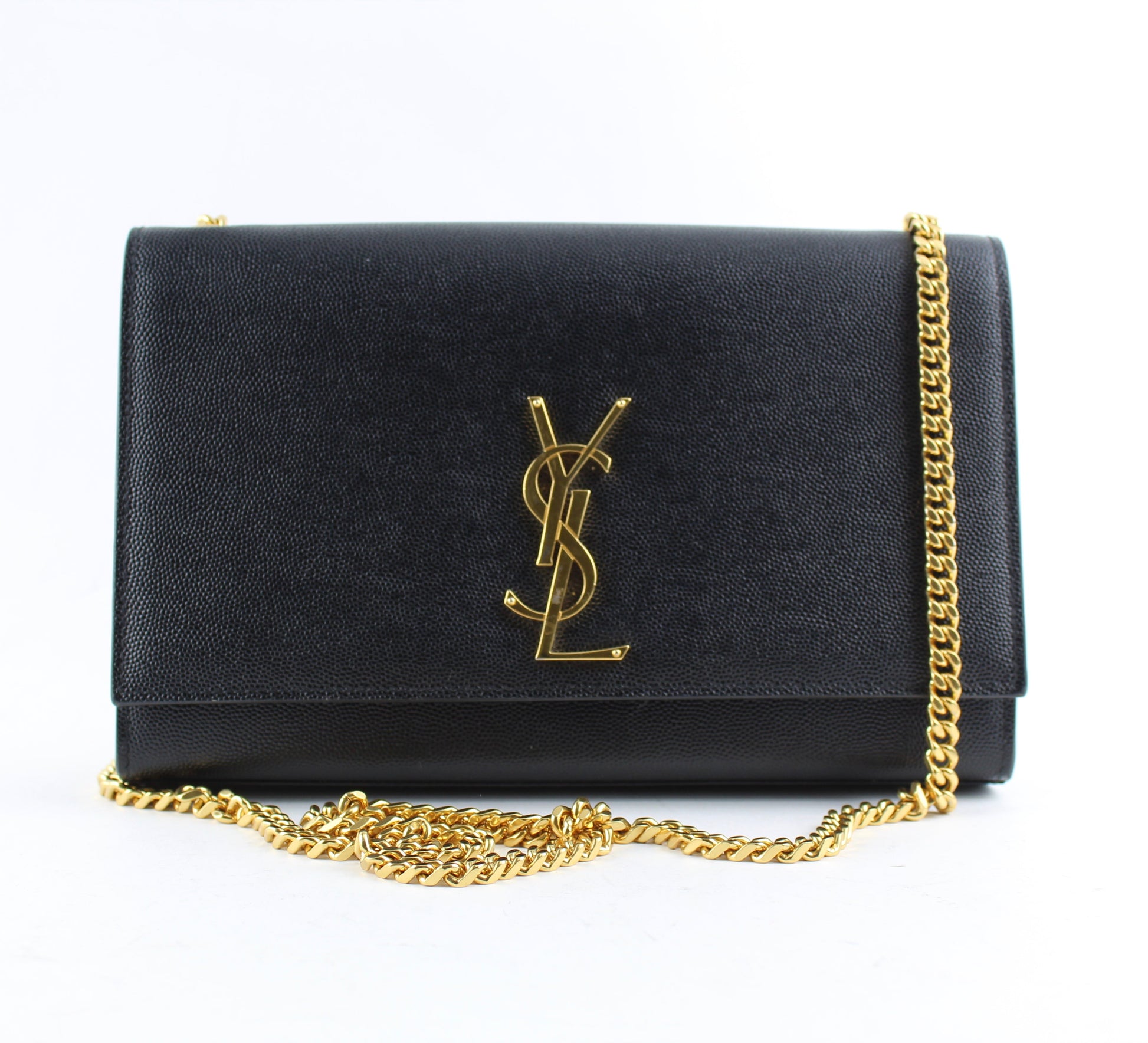 SAINT LAURENT MONOGRAM KATE MEDIUM LEATHER CHAIN BAG