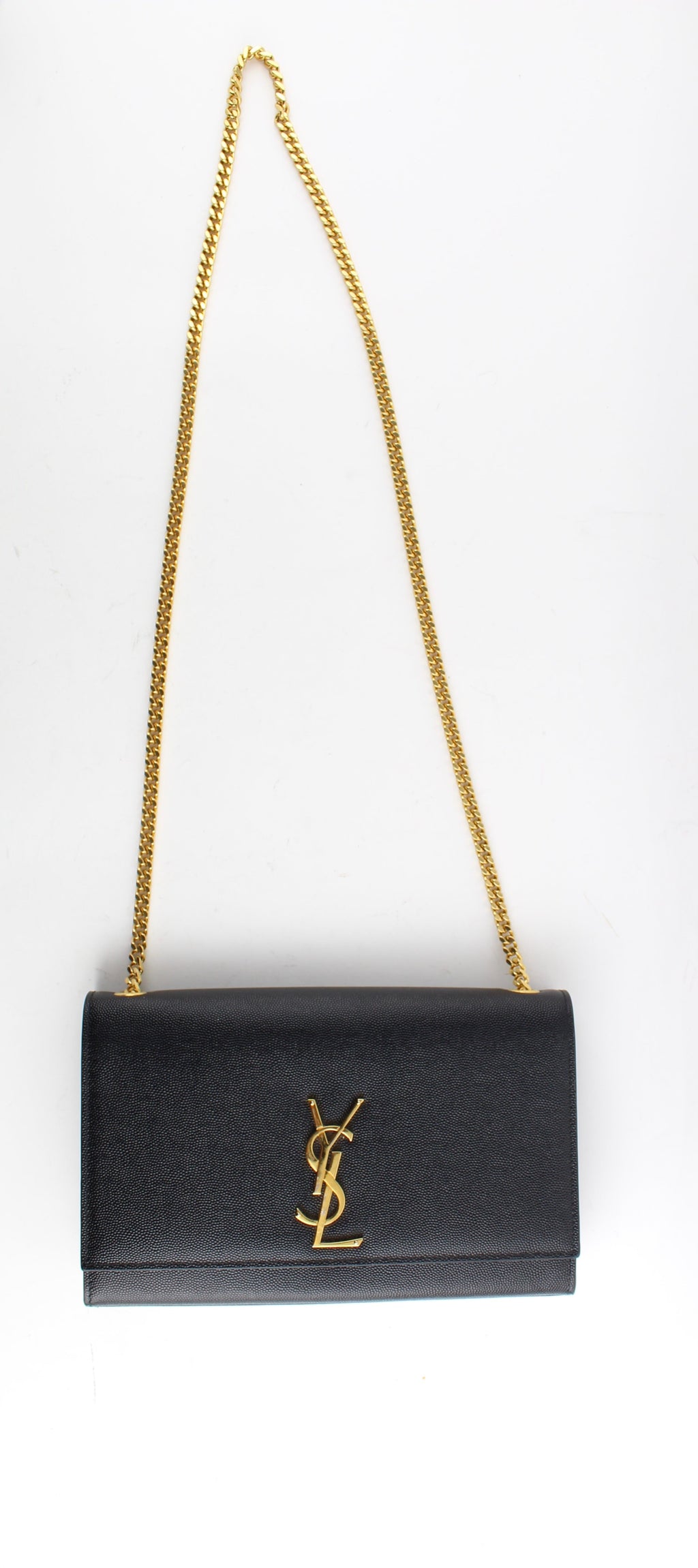 SAINT LAURENT MONOGRAM KATE MEDIUM LEATHER CHAIN BAG