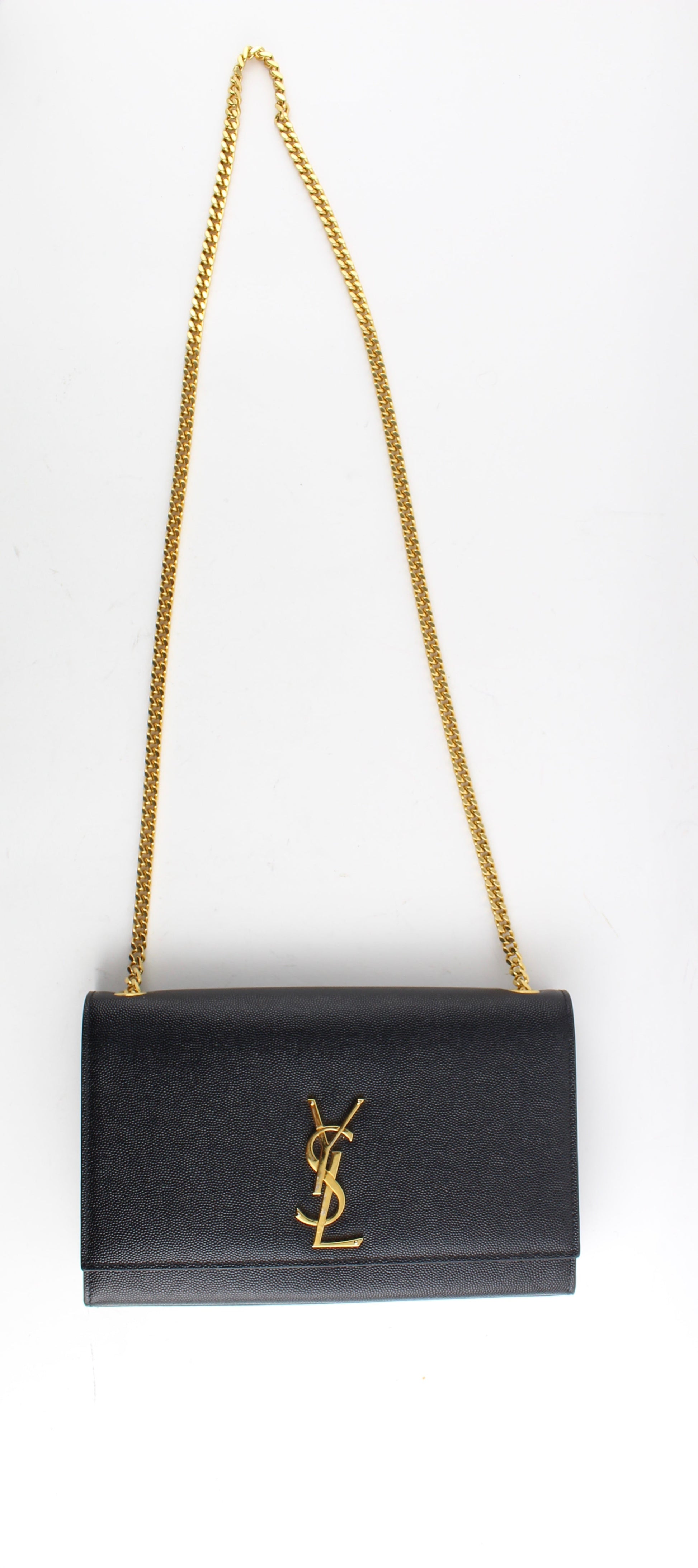 SAINT LAURENT MONOGRAM KATE MEDIUM LEATHER CHAIN BAG