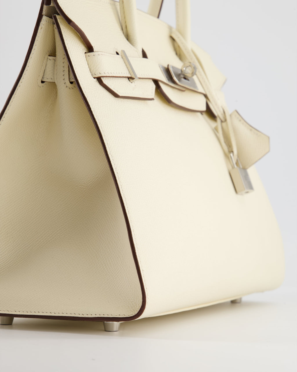 Hermes Birkin Bag 30cm Sellier in Nata Epsom Leather with Palladium Hardware