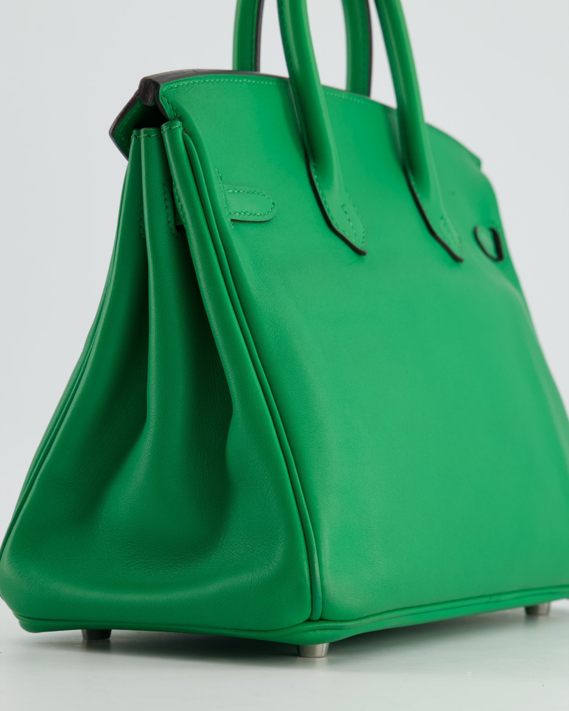 Hermes Birkin Bag 25cm Bamboo in Swift Leather with Palladium Hardware Bag