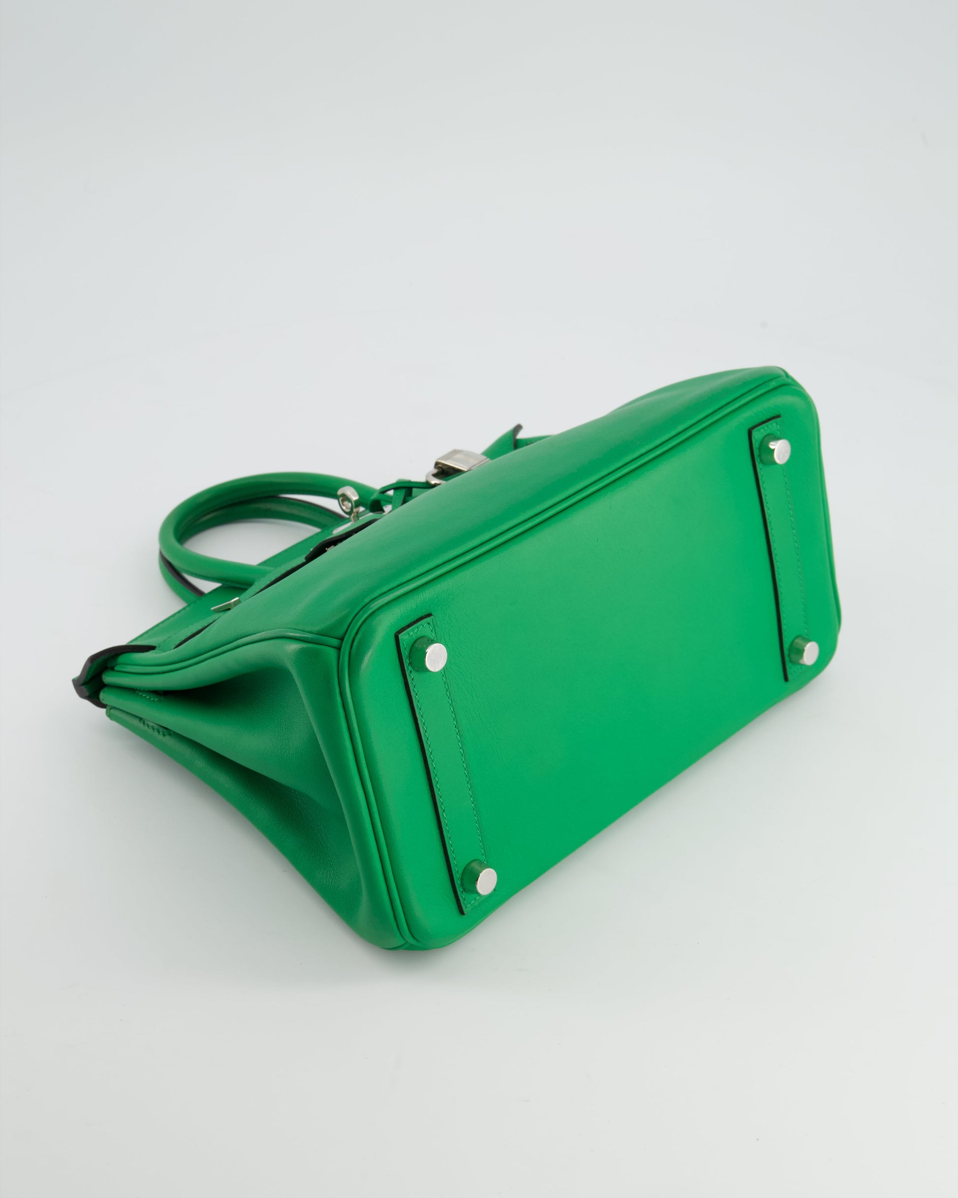 Hermes Birkin Bag 25cm Bamboo in Swift Leather with Palladium Hardware Bag