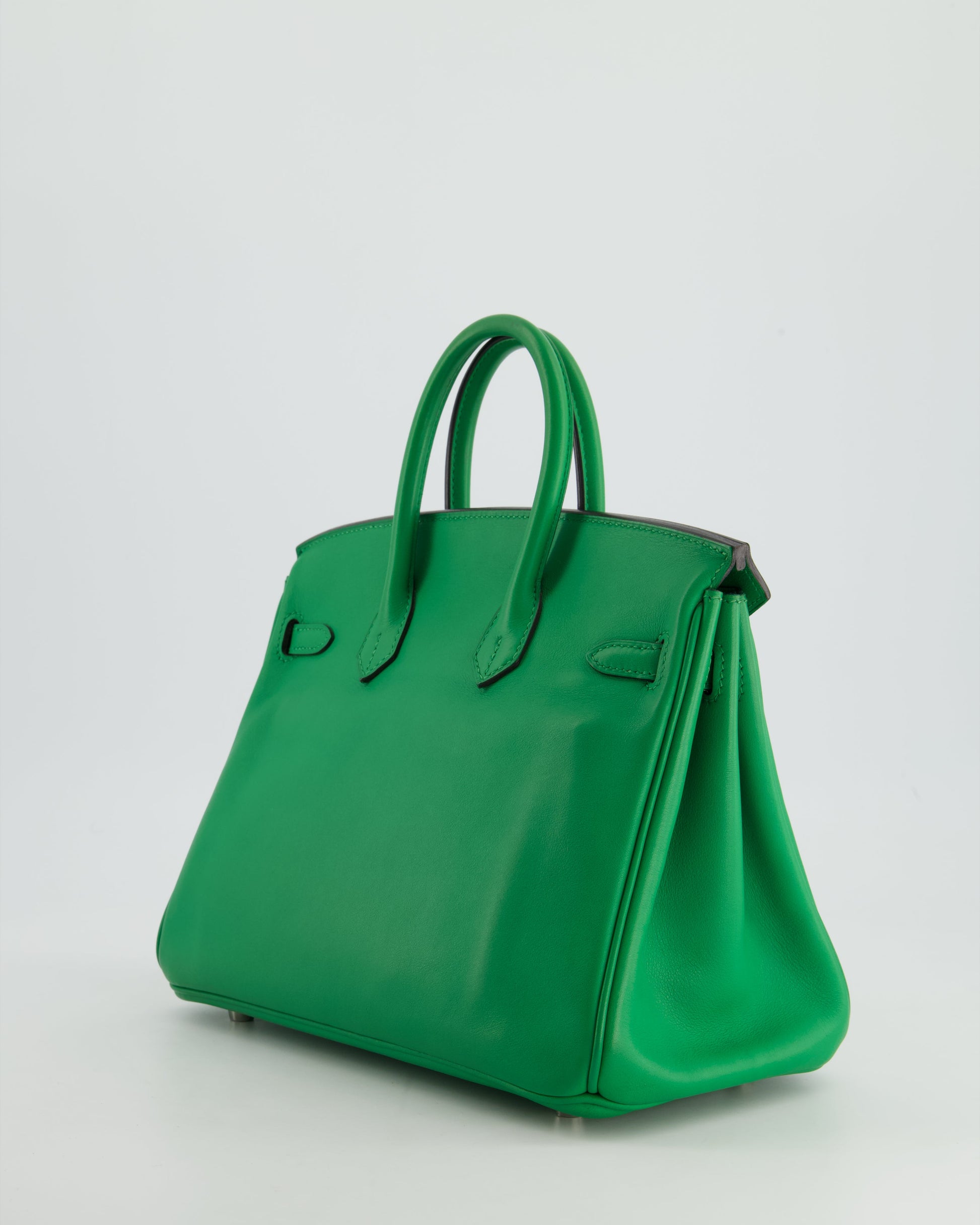 Hermes Birkin Bag 25cm Bamboo in Swift Leather with Palladium Hardware Bag