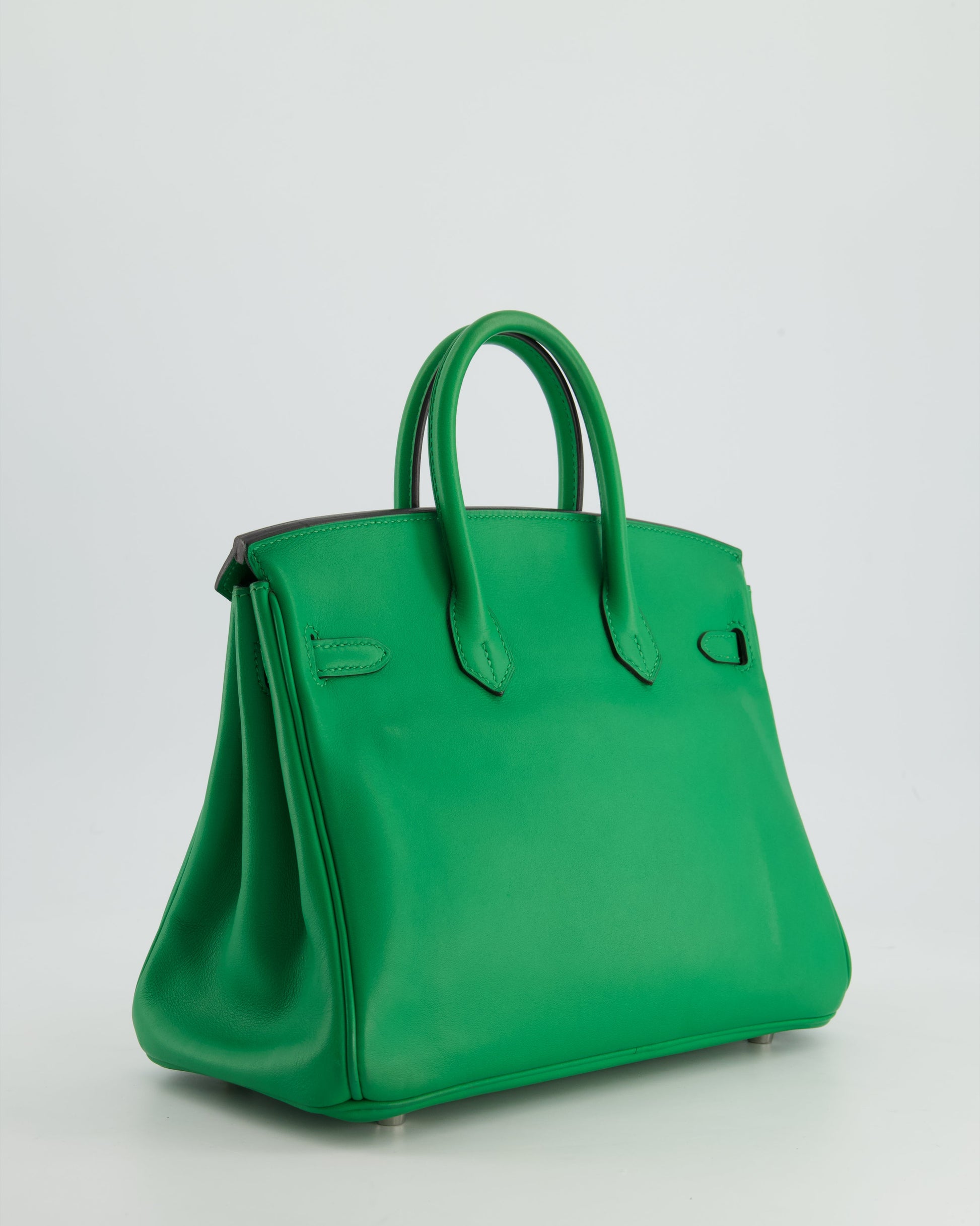Hermes Birkin Bag 25cm Bamboo in Swift Leather with Palladium Hardware Bag