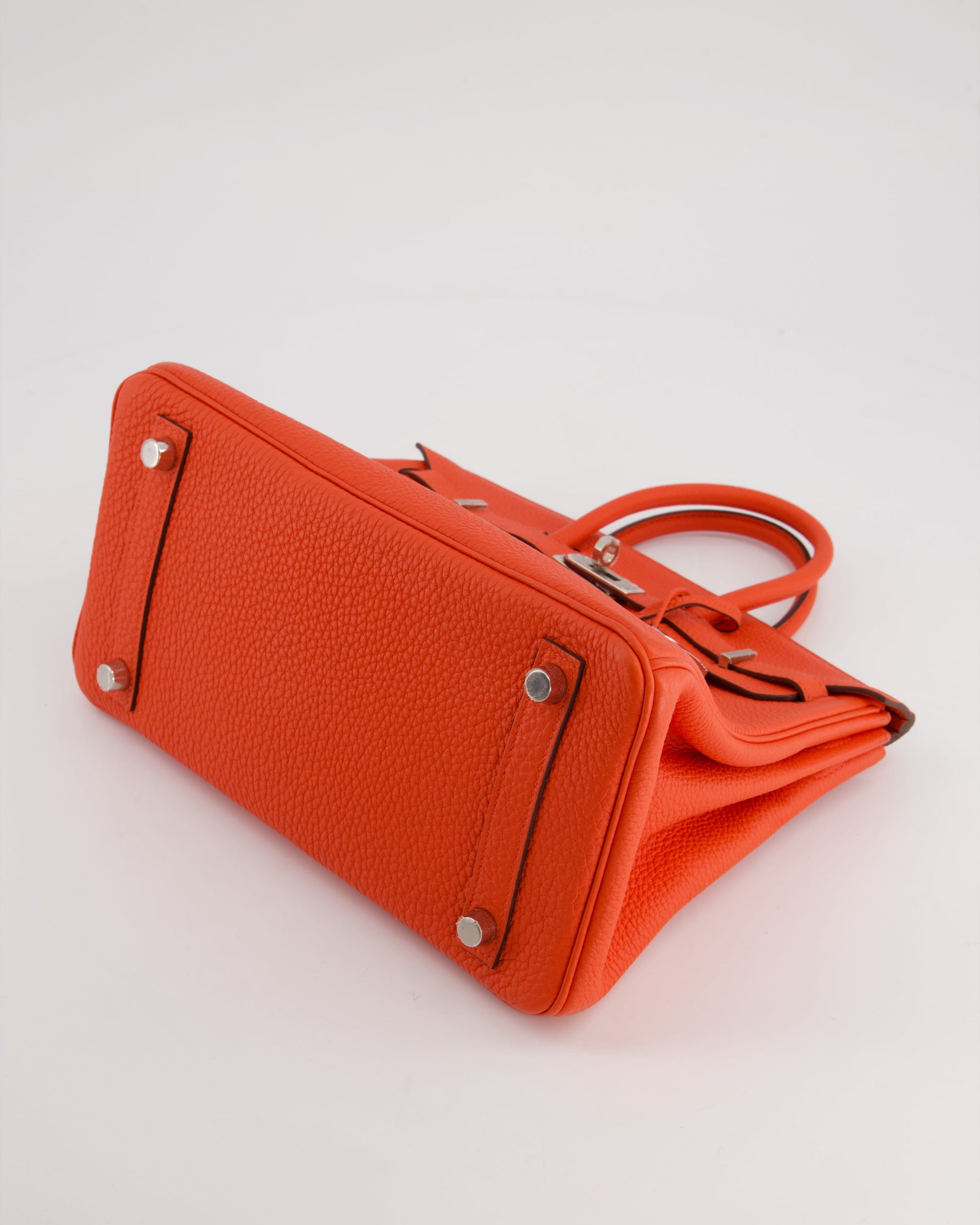 Hermes Birkin 25cm Bag in Capucine Togo Leather and Palladium Hardware
