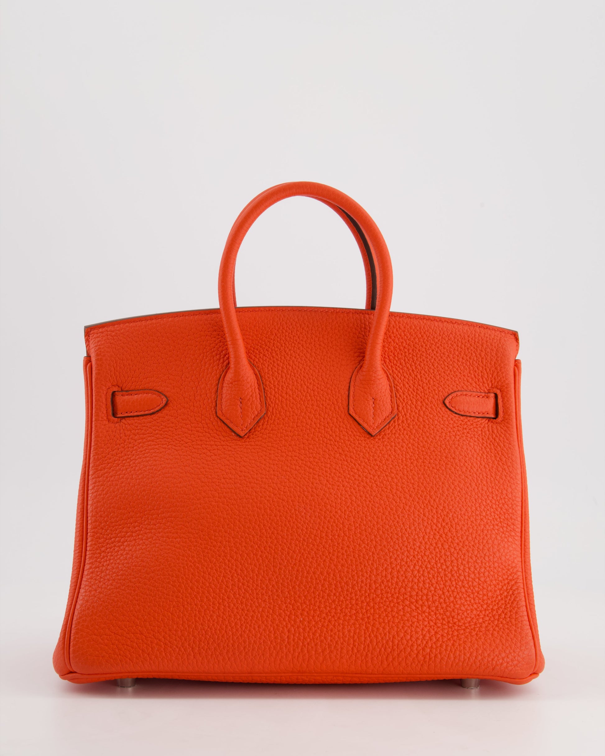 Hermes Birkin 25cm Bag in Capucine Togo Leather and Palladium Hardware