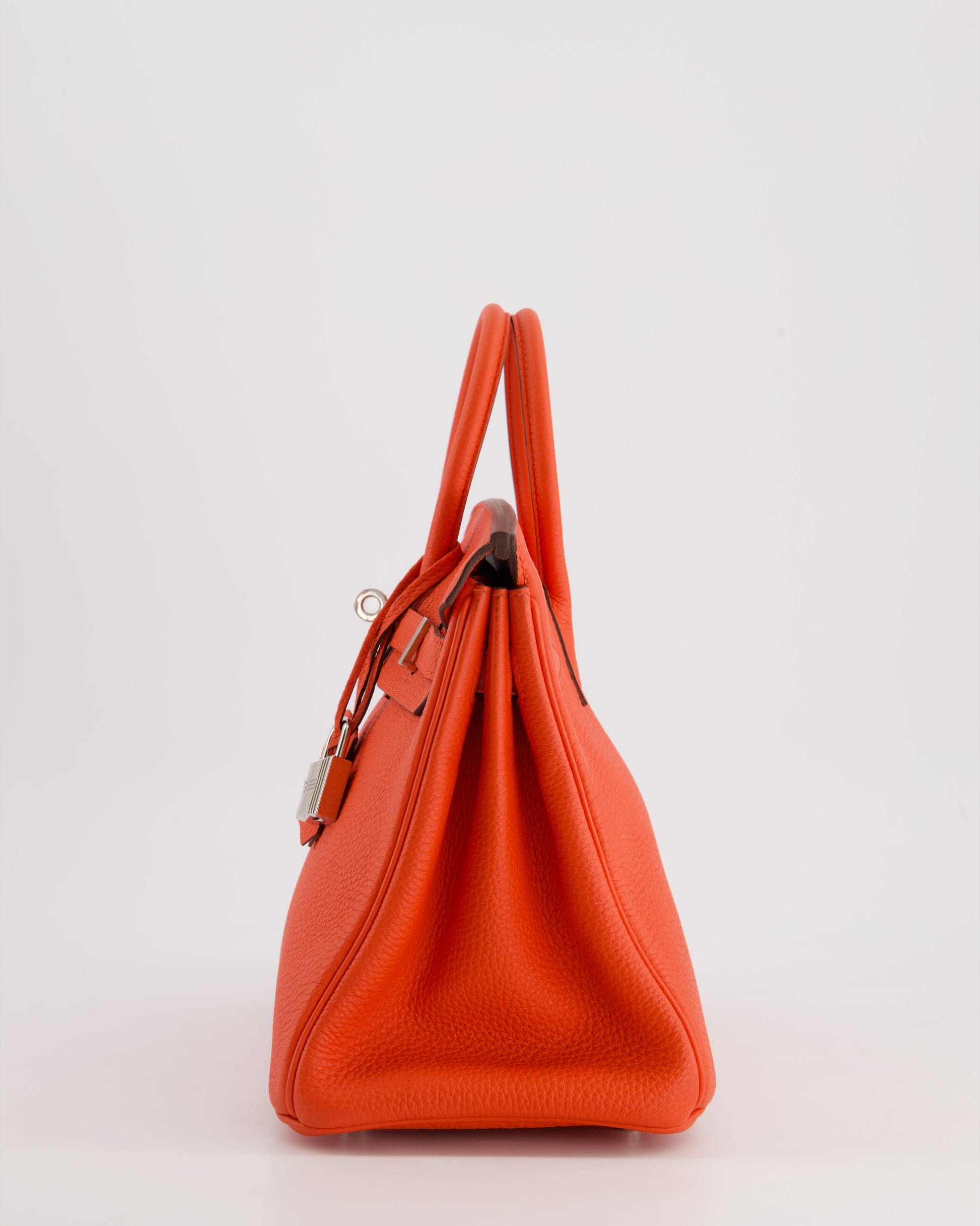 Hermes Birkin 25cm Bag in Capucine Togo Leather and Palladium Hardware