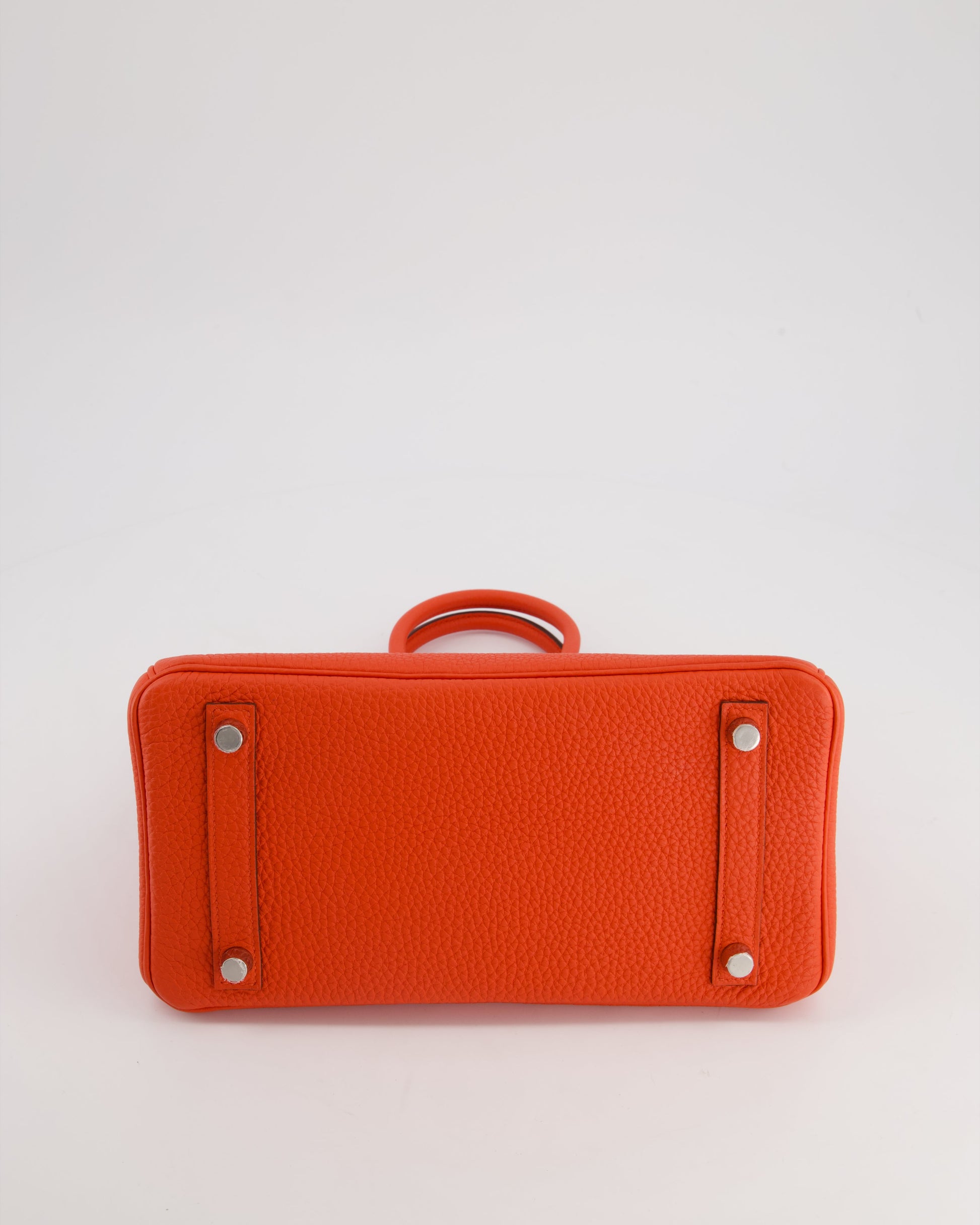 Hermes Birkin 25cm Bag in Capucine Togo Leather and Palladium Hardware