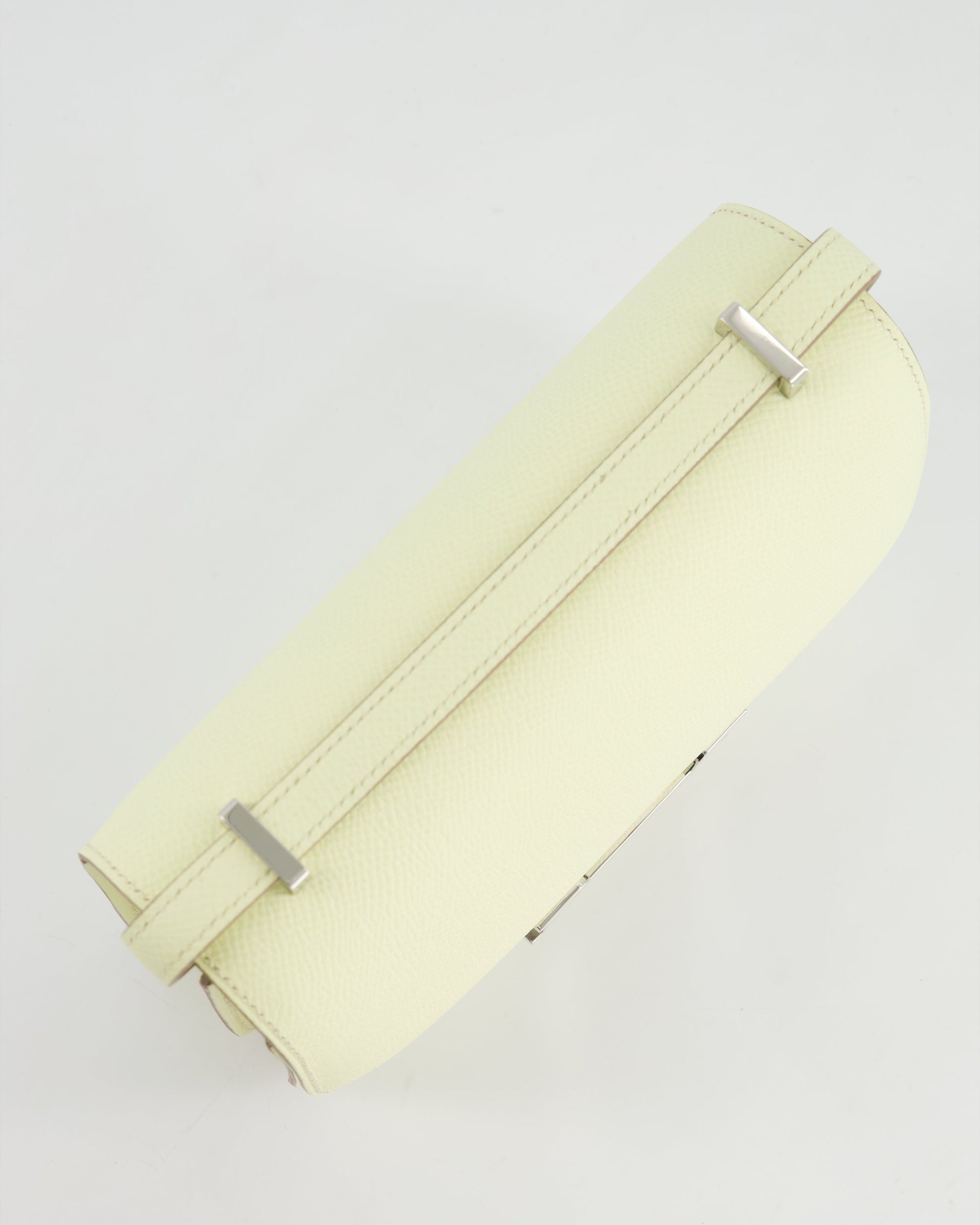Hermes Constance III Mini 18cm Miroir Bag in Jaune Milton Epsom Leather with Palladium Hardware