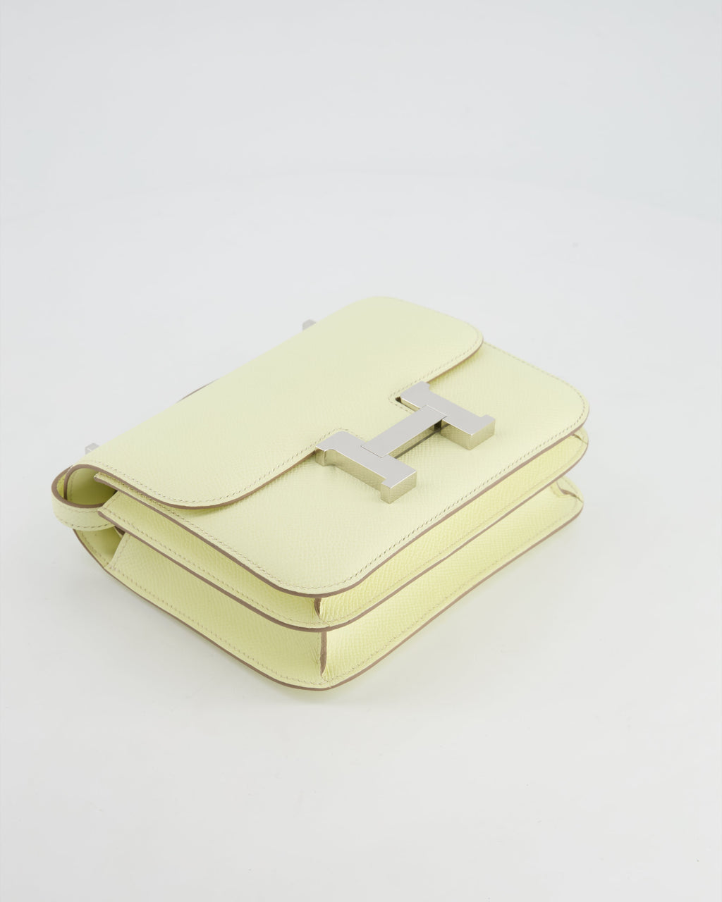 Hermes Constance III Mini 18cm Miroir Bag in Jaune Milton Epsom Leather with Palladium Hardware
