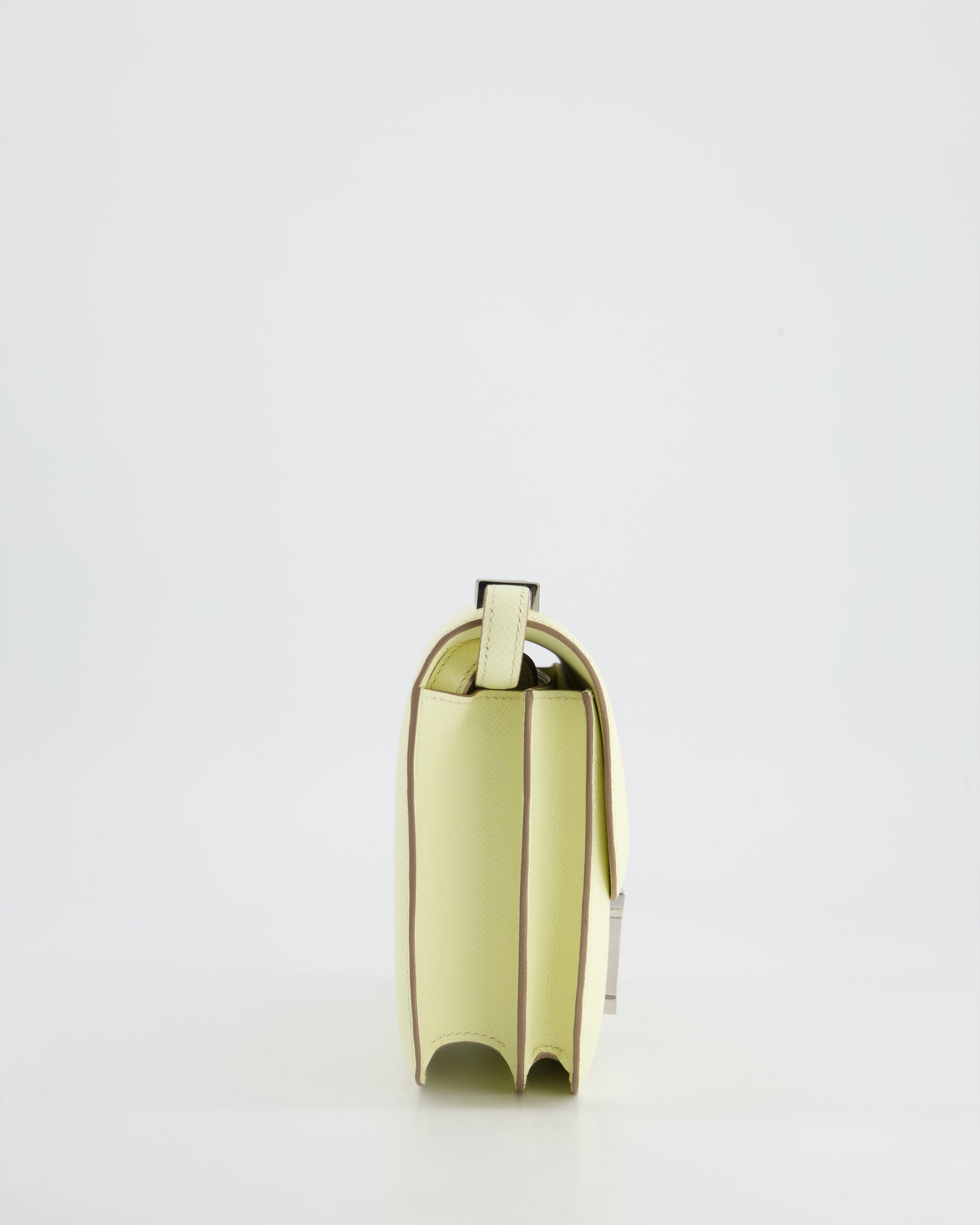 Hermes Constance III Mini 18cm Miroir Bag in Jaune Milton Epsom Leather with Palladium Hardware