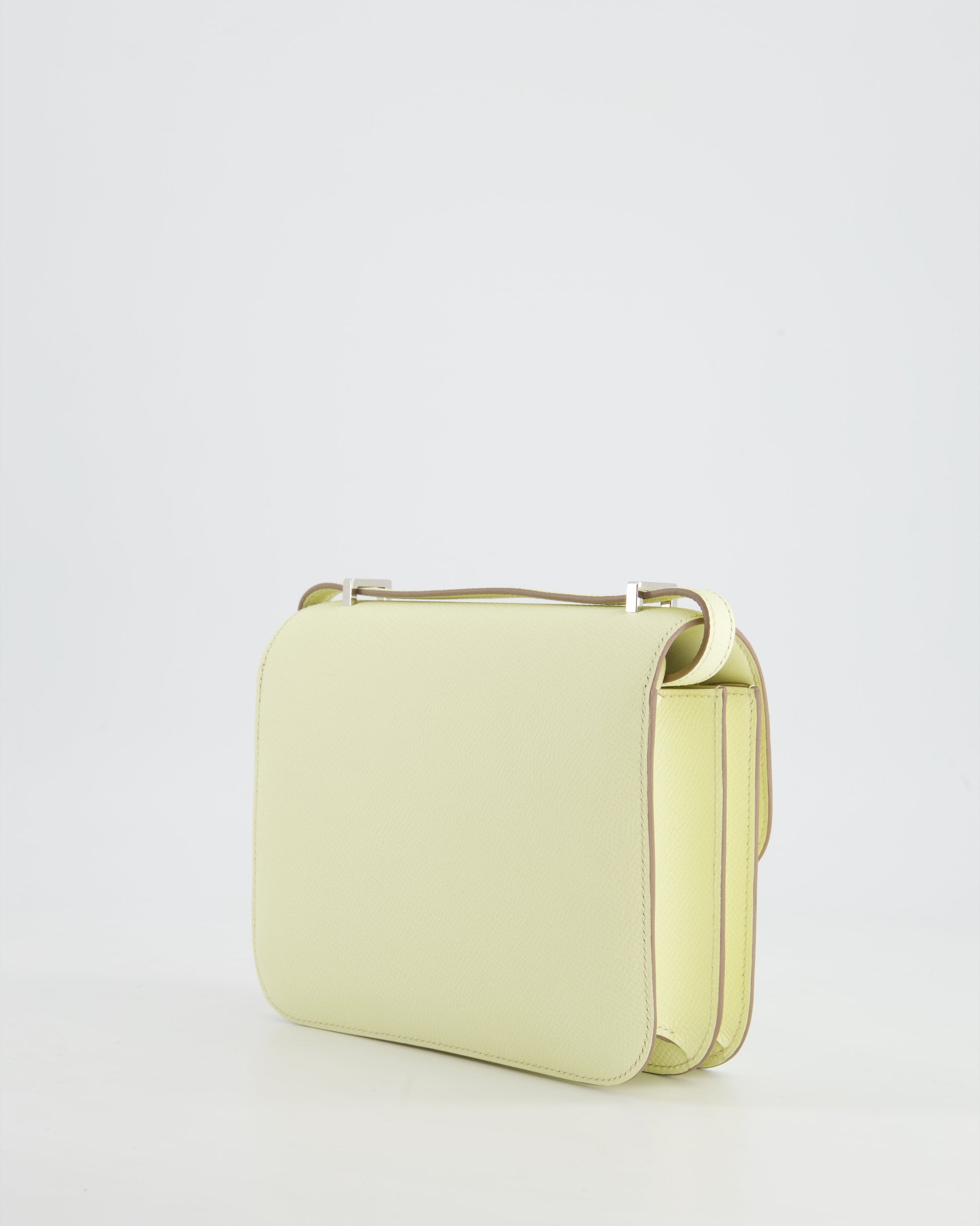 Hermes Constance III Mini 18cm Miroir Bag in Jaune Milton Epsom Leather with Palladium Hardware