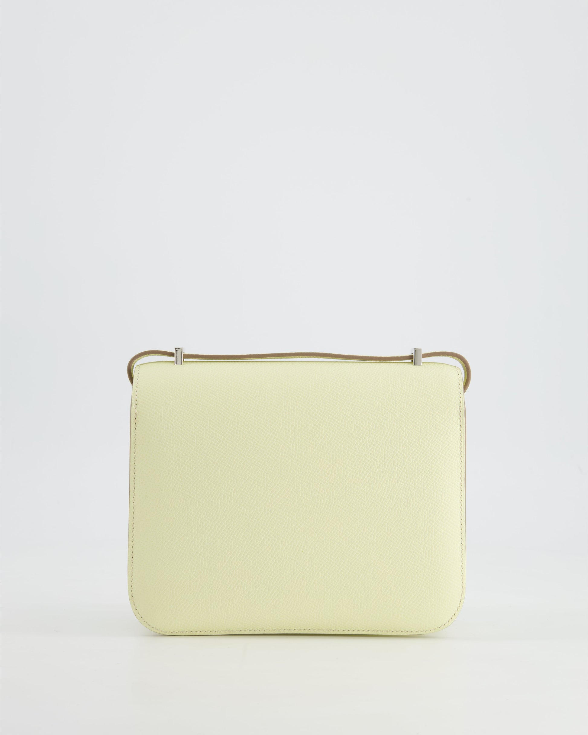 Hermes Constance III Mini 18cm Miroir Bag in Jaune Milton Epsom Leather with Palladium Hardware