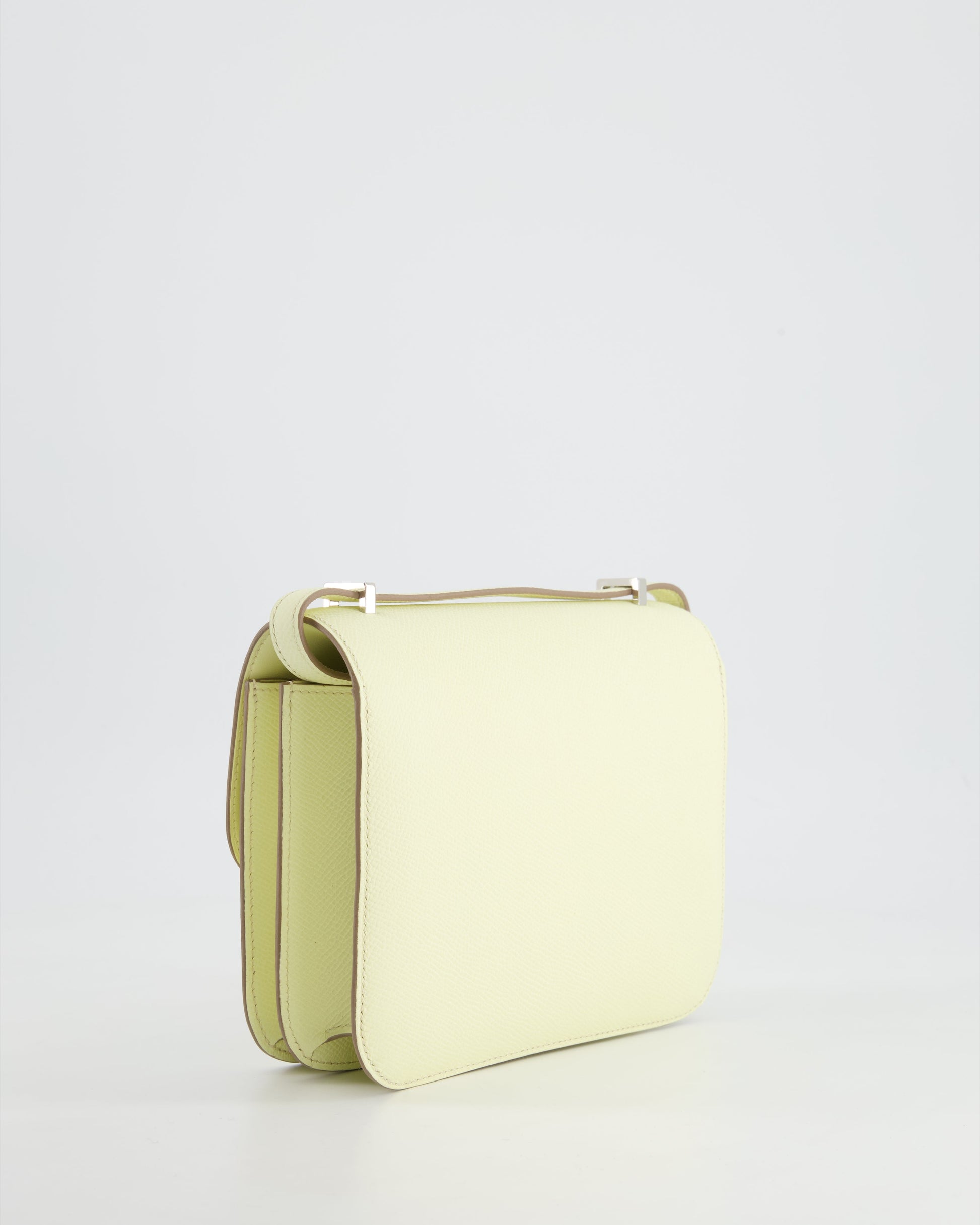 Hermes Constance III Mini 18cm Miroir Bag in Jaune Milton Epsom Leather with Palladium Hardware