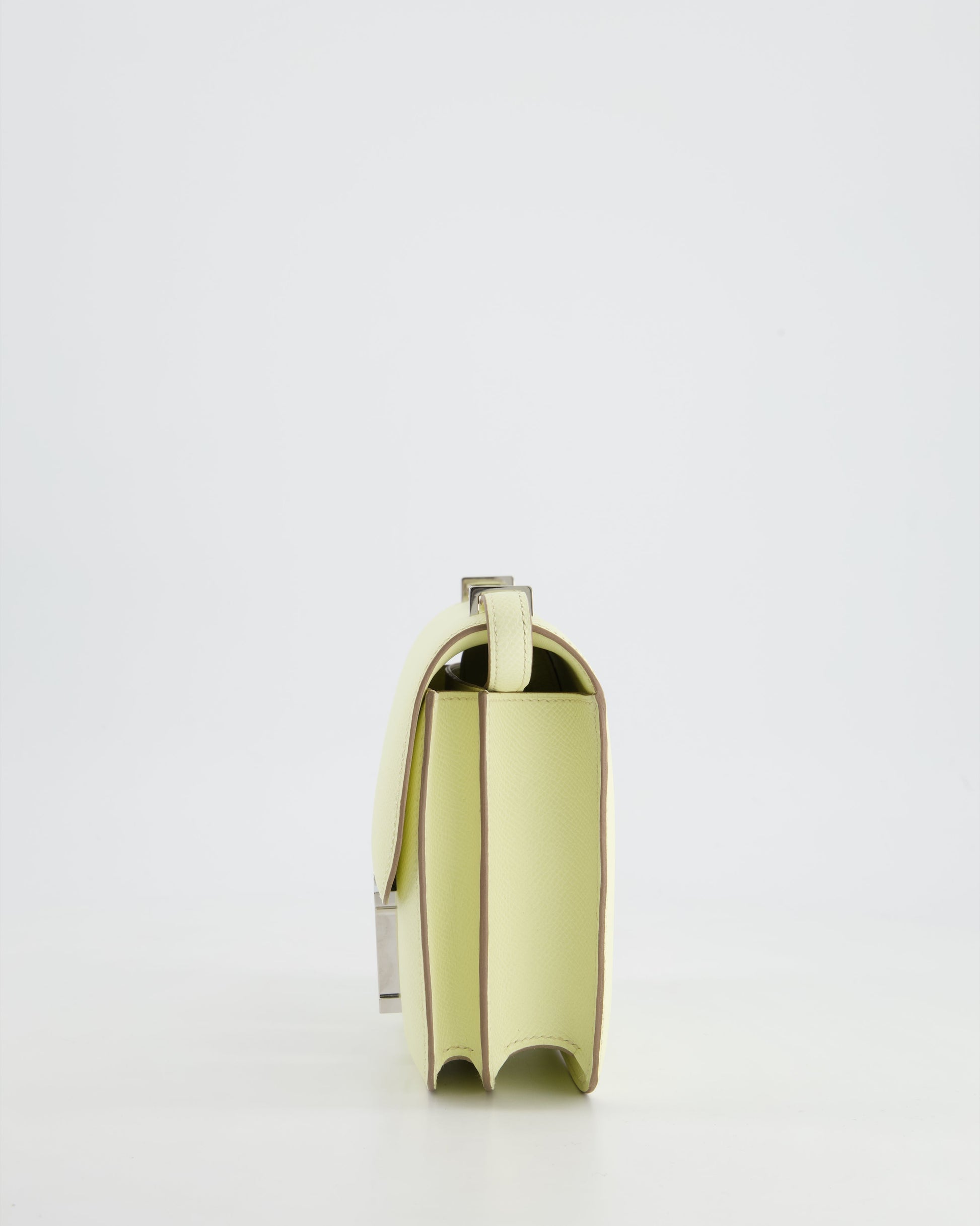 Hermes Constance III Mini 18cm Miroir Bag in Jaune Milton Epsom Leather with Palladium Hardware