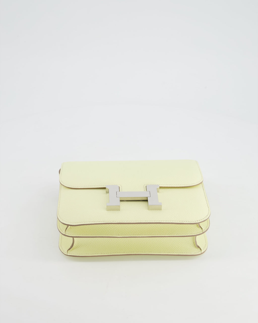 Hermes Constance III Mini 18cm Miroir Bag in Jaune Milton Epsom Leather with Palladium Hardware
