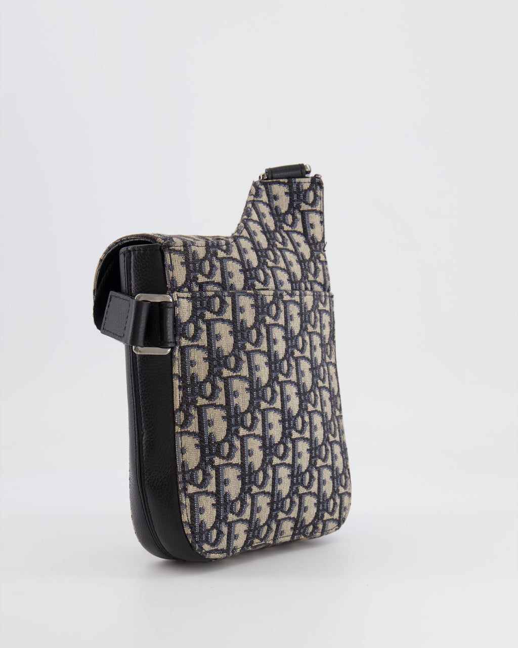 *FIRE PRICE* Christian Dior Black Dior Oblique Jacquard Vertical Saddle Pouch Bag RRP £1,500