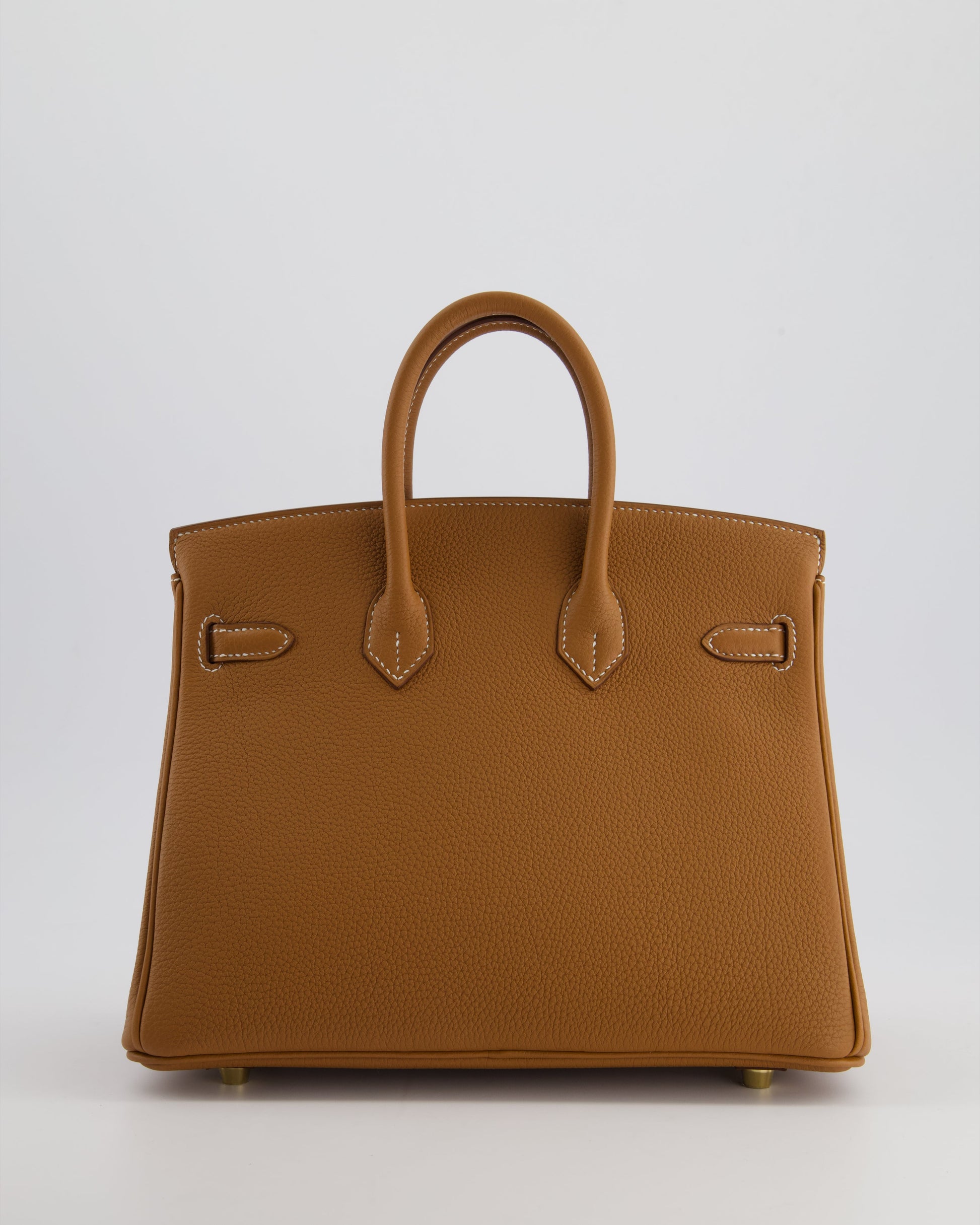 Hermes Birkin 25cm Retourne Bag in Gold Togo Leather with Gold Hardware