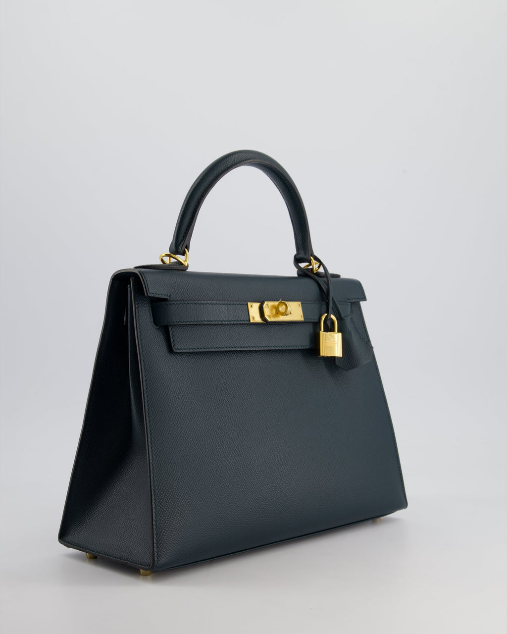 Hermes Kelly 28cm Bag in Vert Cypress Epsom Leather with Gold Hardware